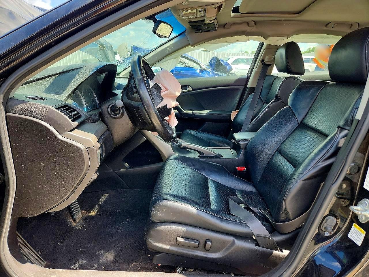 2010 Acura Tsx Black vin: JH4CU2F63AC023411