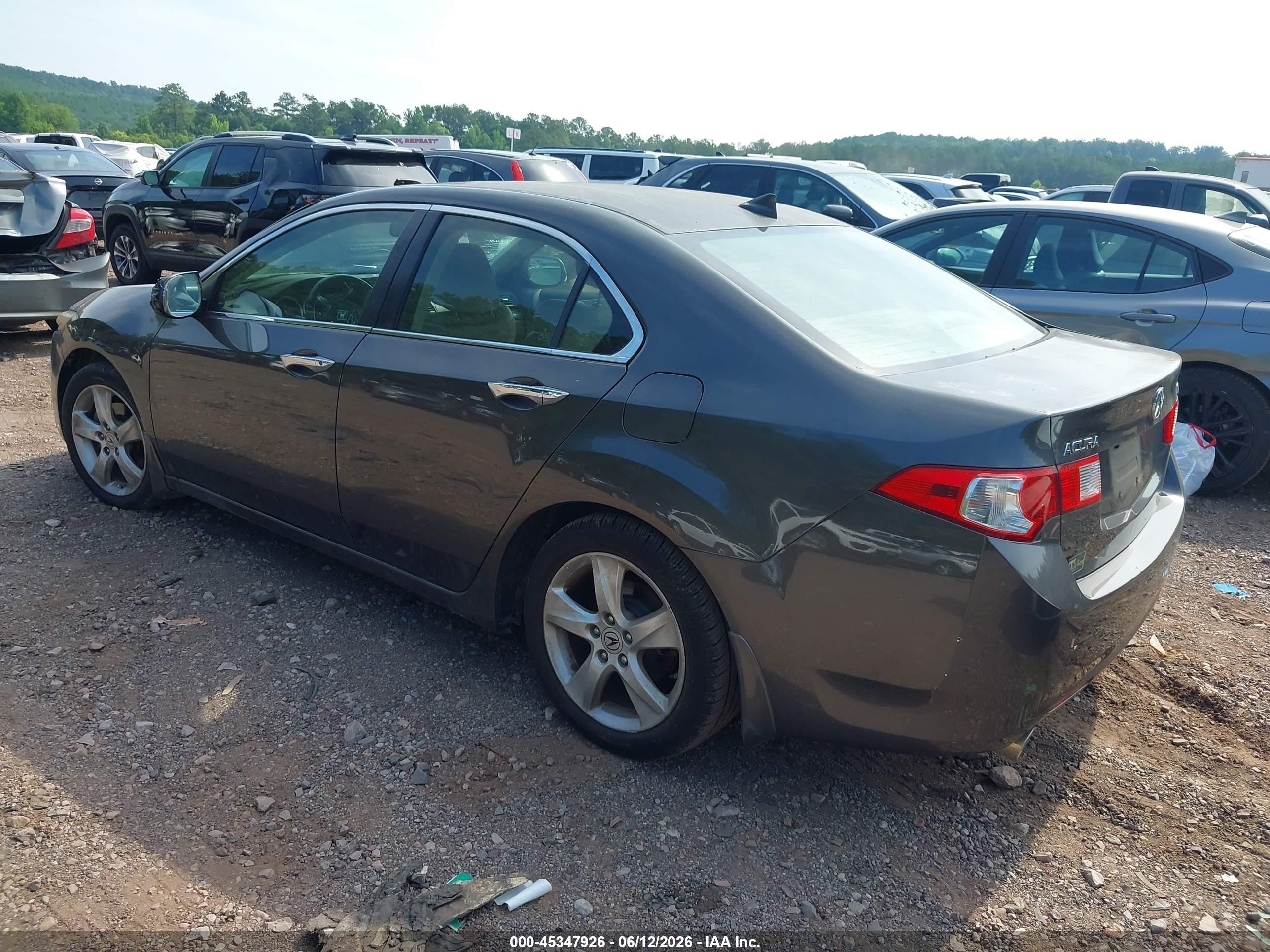 2010 Acura Tsx 2.4 Gray vin: JH4CU2F63AC025787