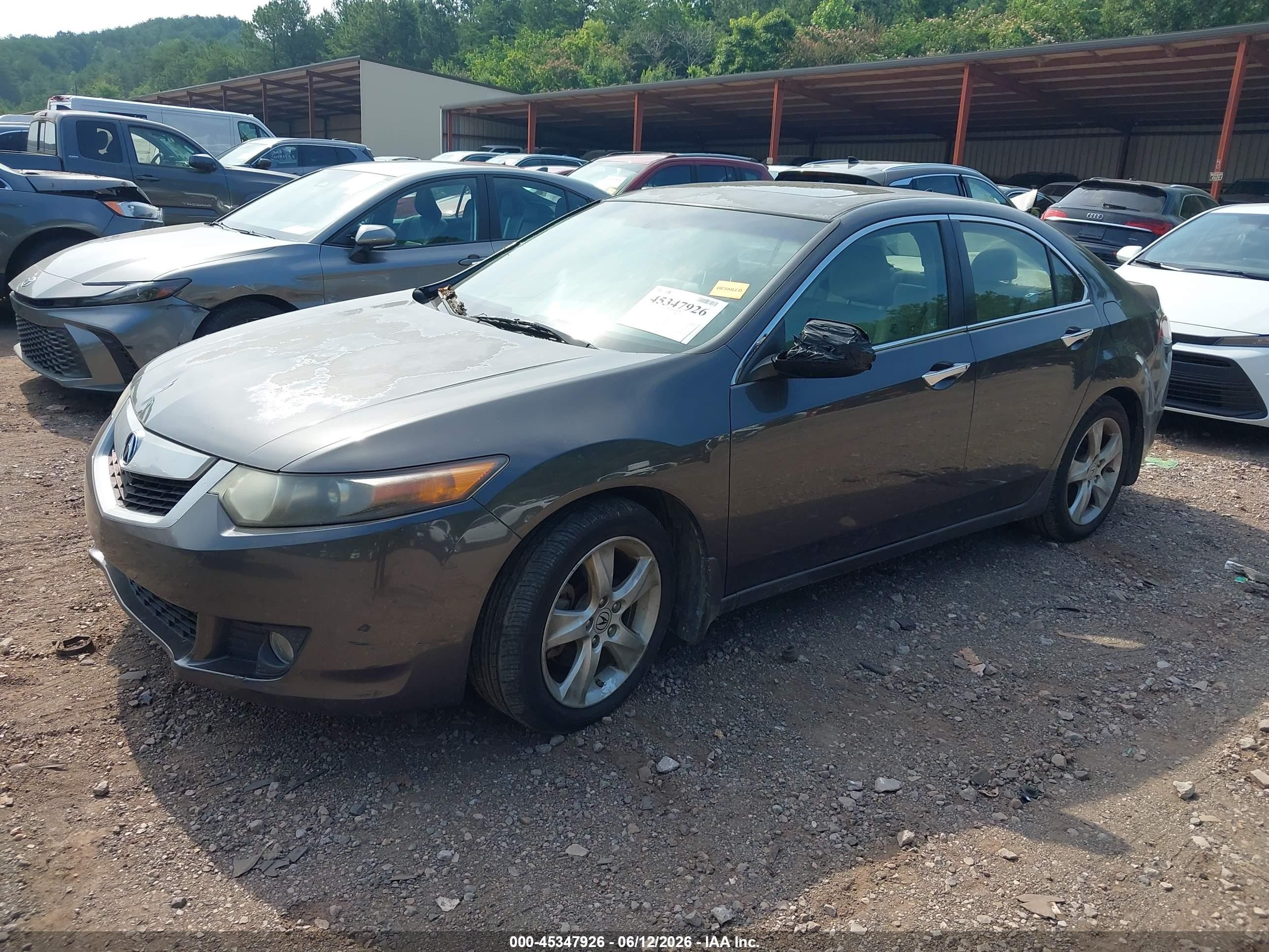 2010 Acura Tsx 2.4 Gray vin: JH4CU2F63AC025787