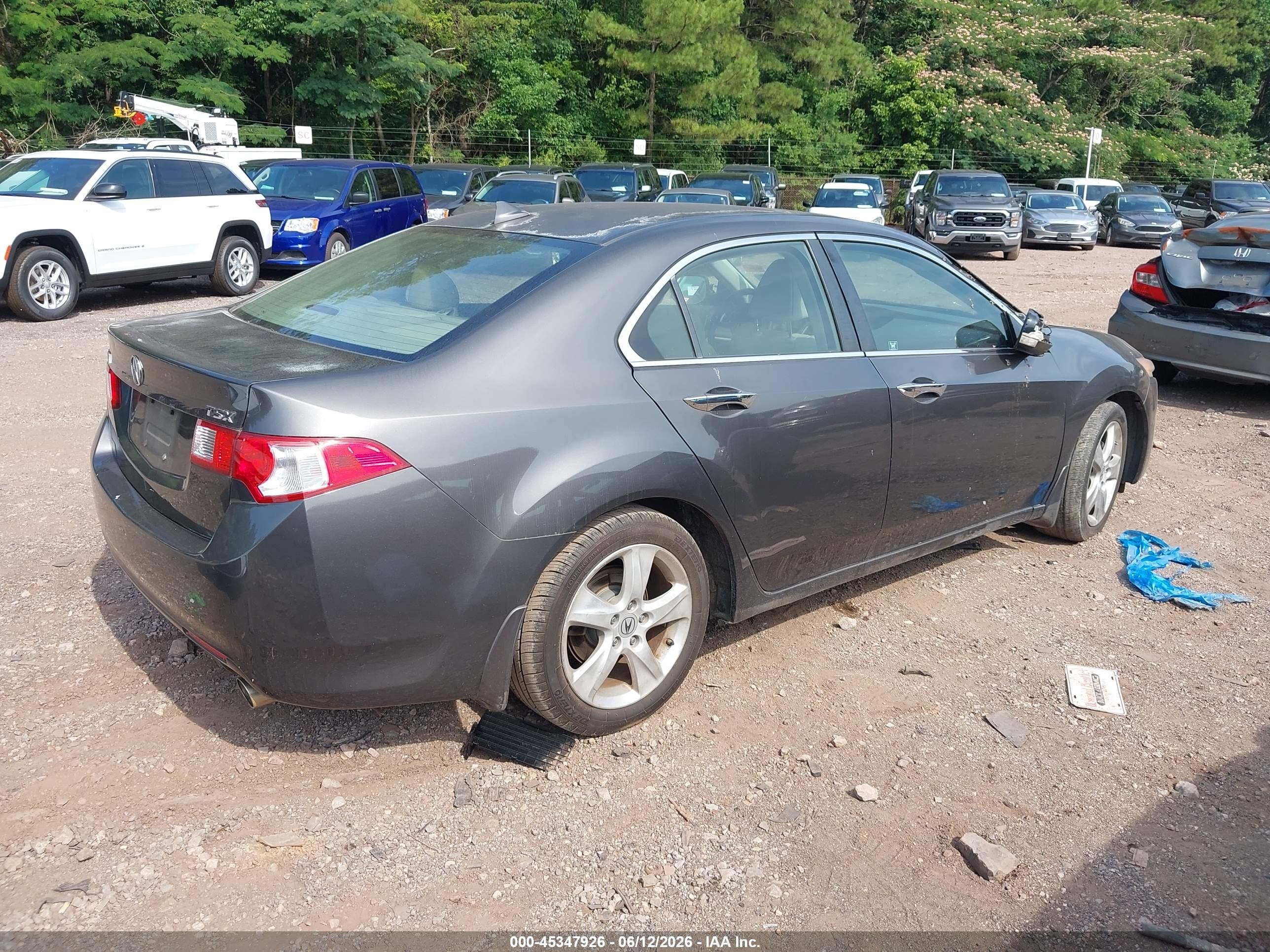2010 Acura Tsx 2.4 Gray vin: JH4CU2F63AC025787