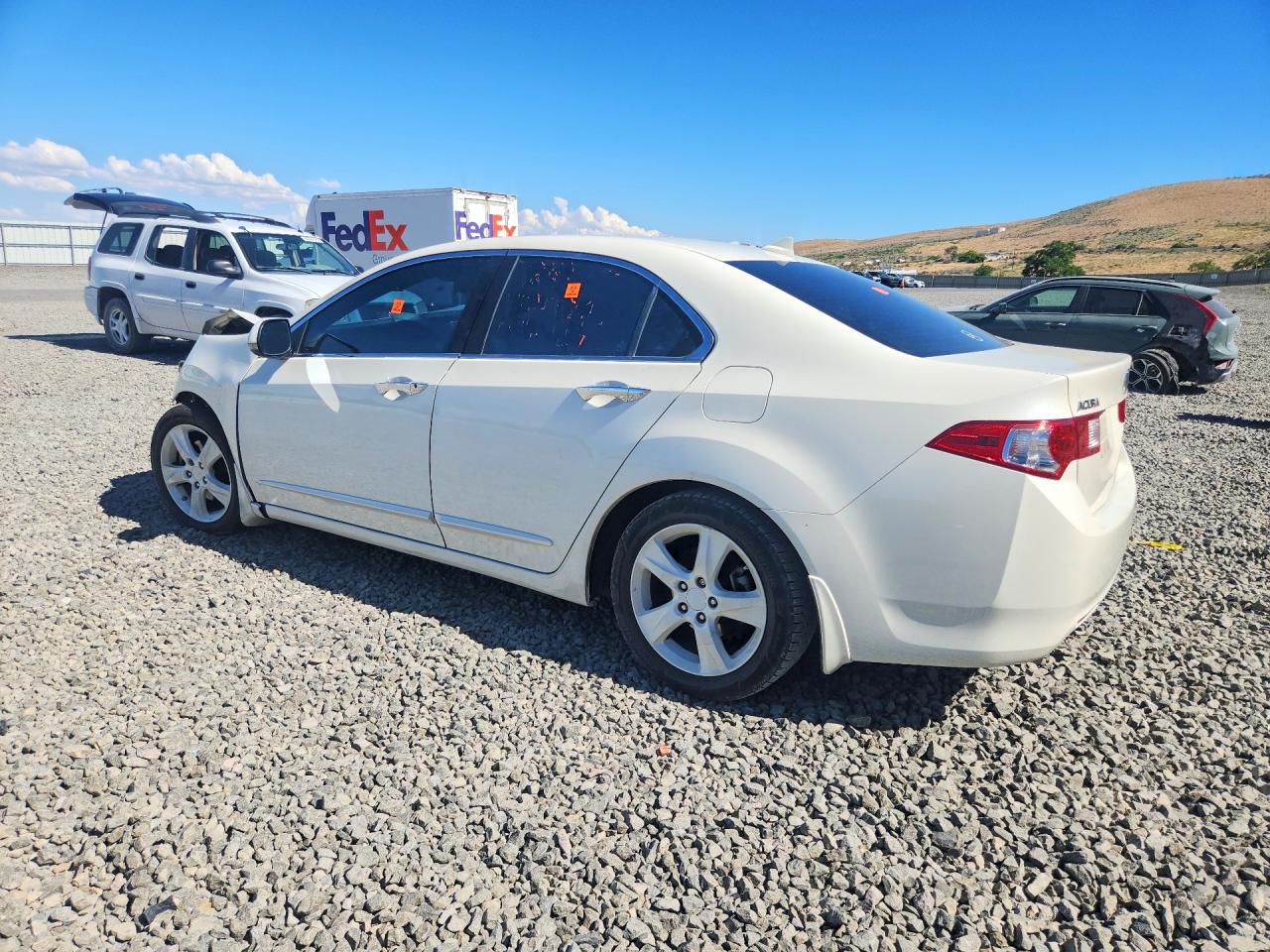 2010 Acura Tsx White vin: JH4CU2F63AC030777