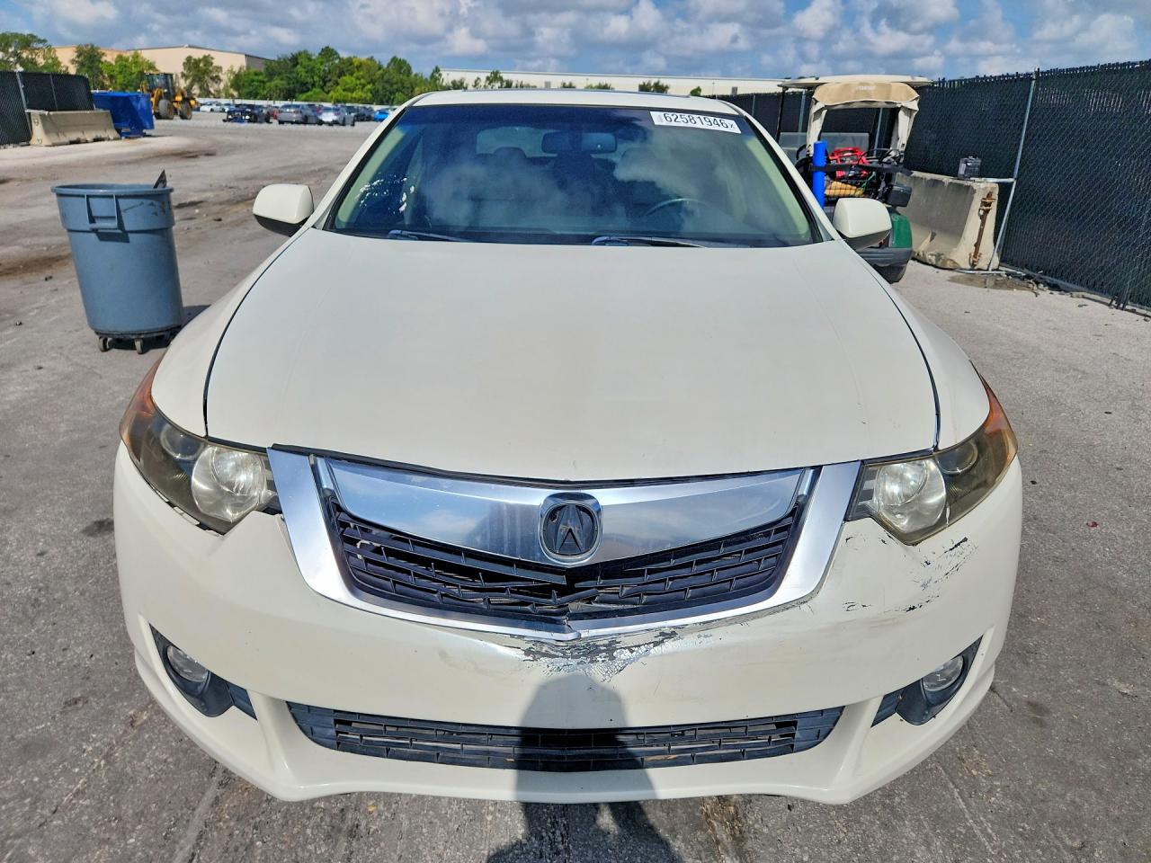 2010 Acura Tsx White vin: JH4CU2F63AC032531