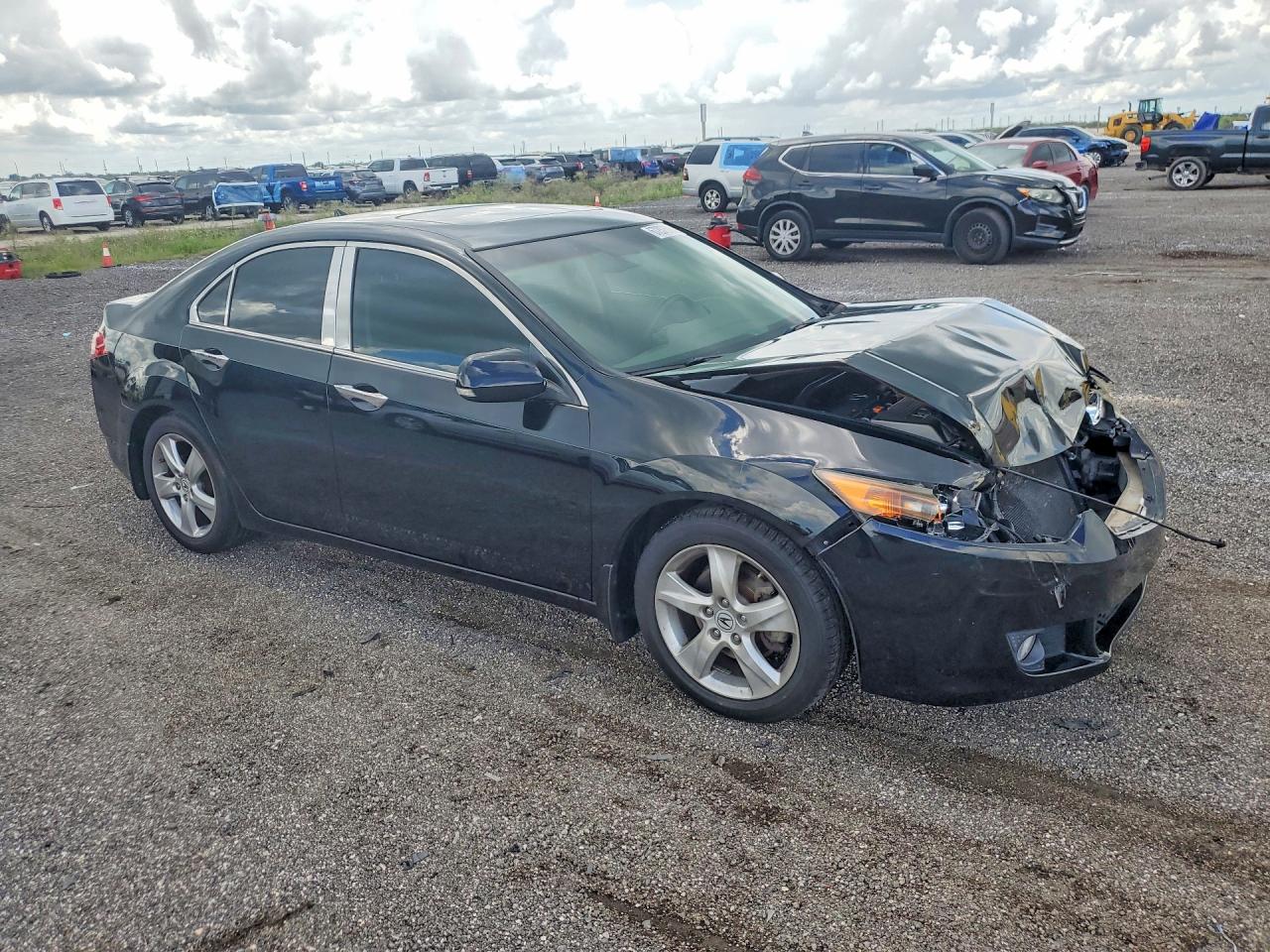 2010 Acura Tsx Black vin: JH4CU2F63AC040144