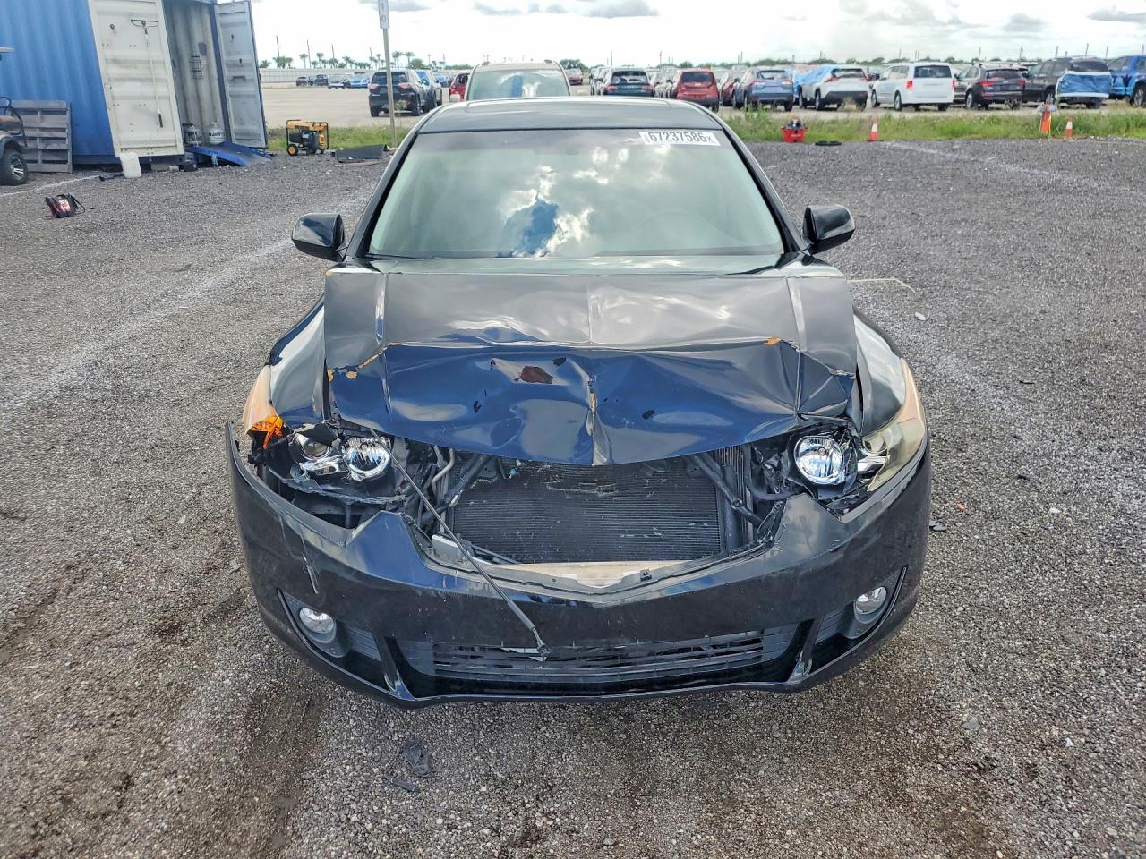 2010 Acura Tsx Black vin: JH4CU2F63AC040144