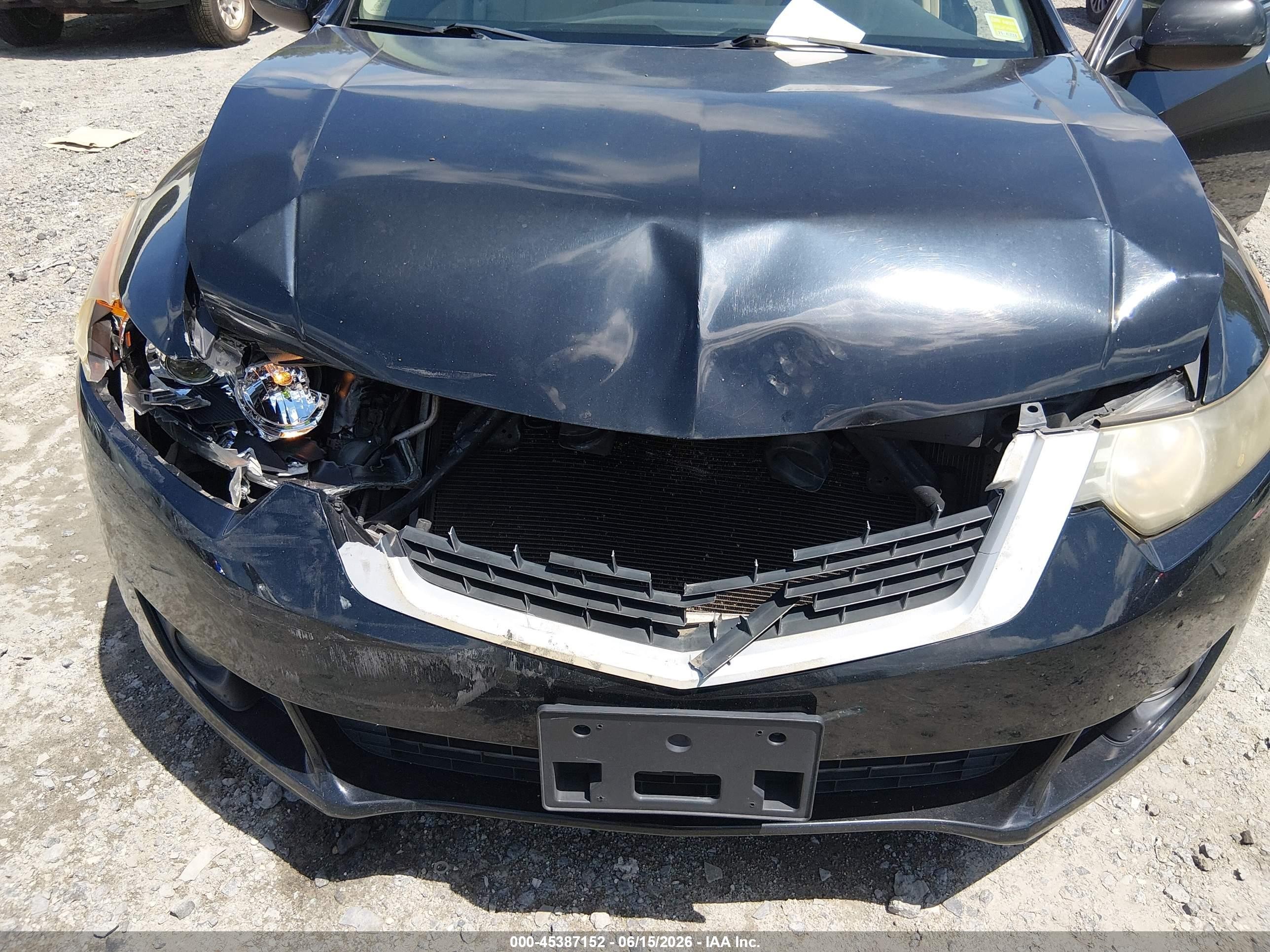 2010 Acura Tsx 2.4 Black vin: JH4CU2F63AC041231