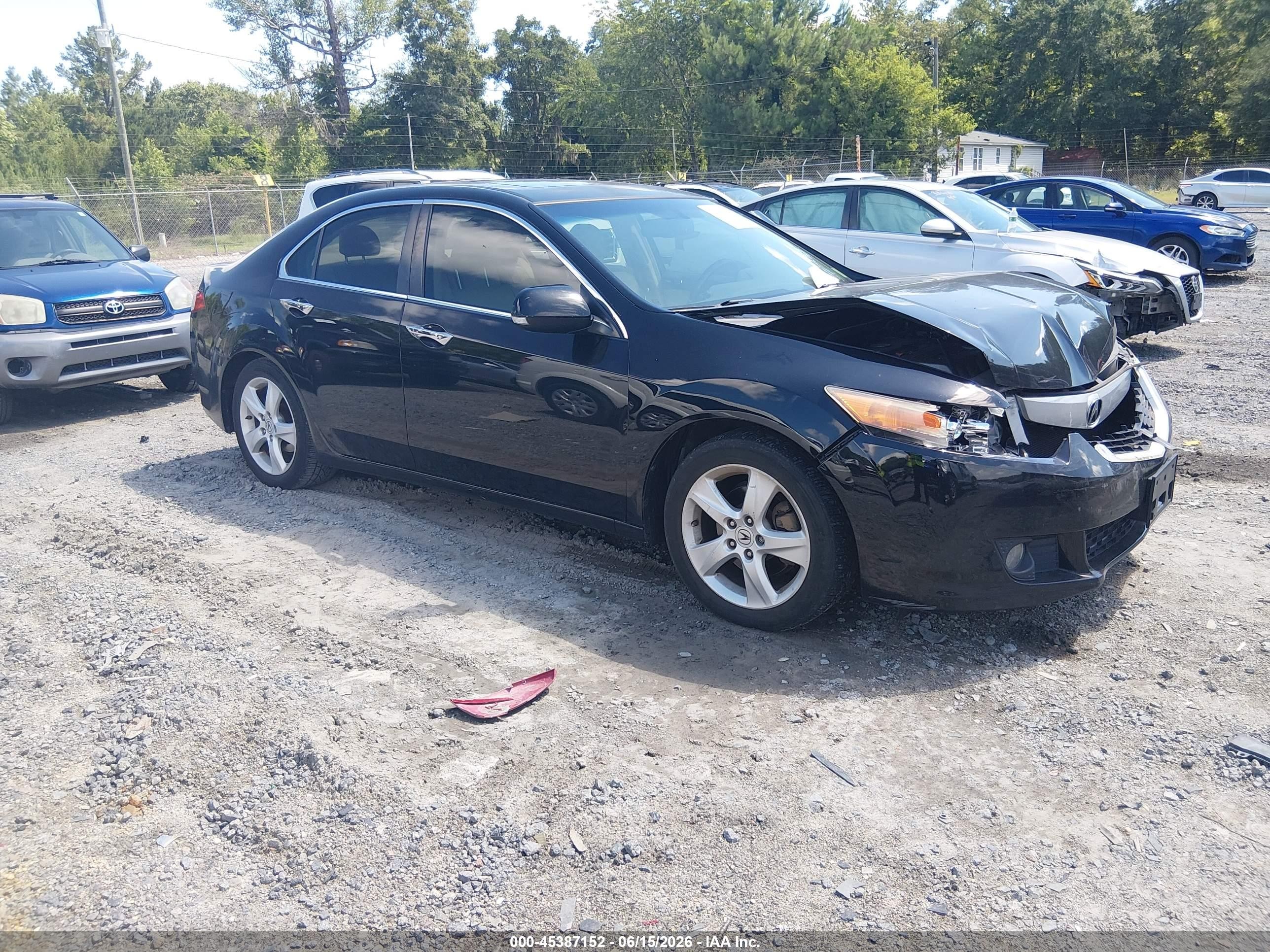 2010 Acura Tsx 2.4 Black vin: JH4CU2F63AC041231