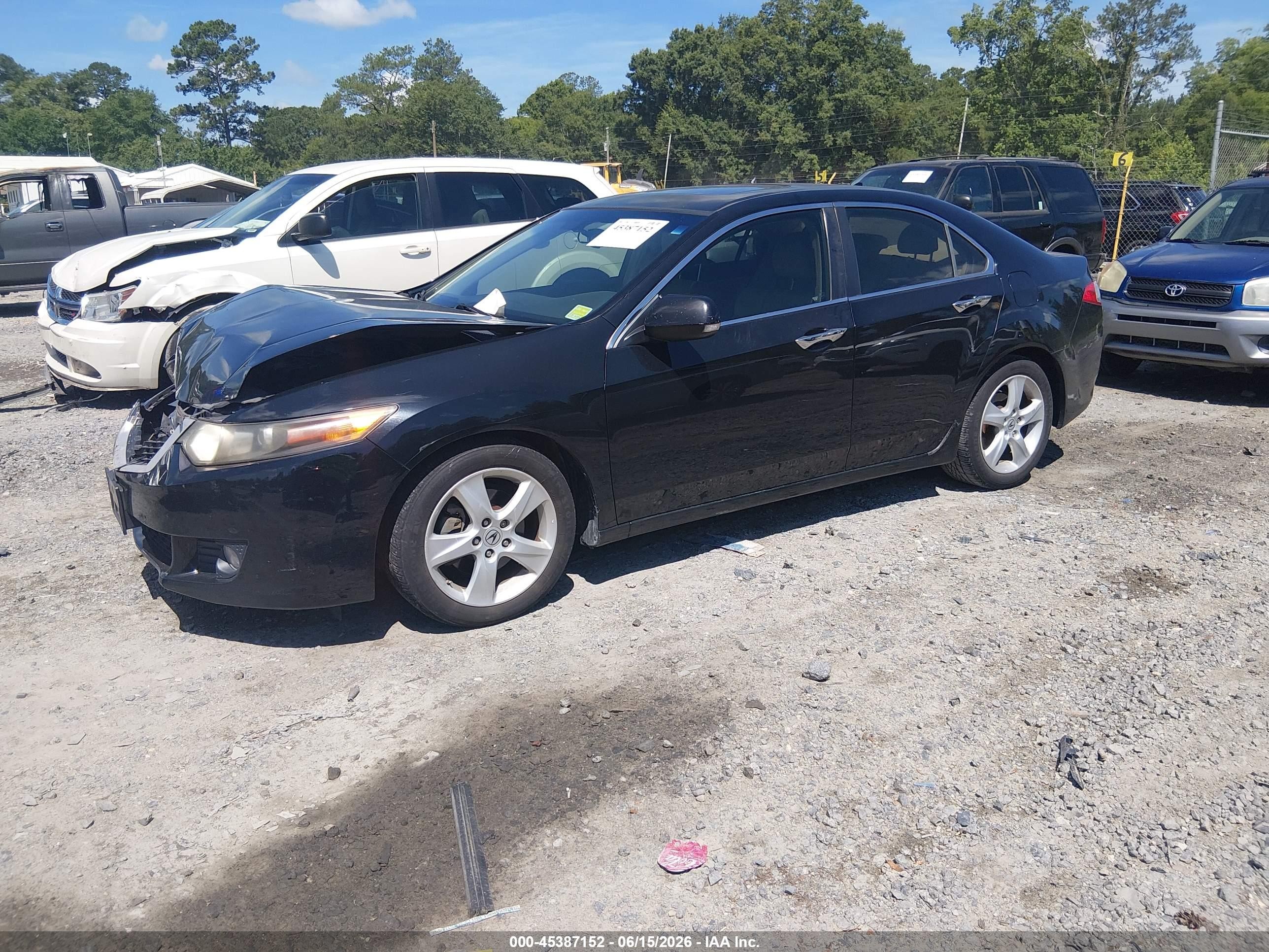2010 Acura Tsx 2.4 Black vin: JH4CU2F63AC041231