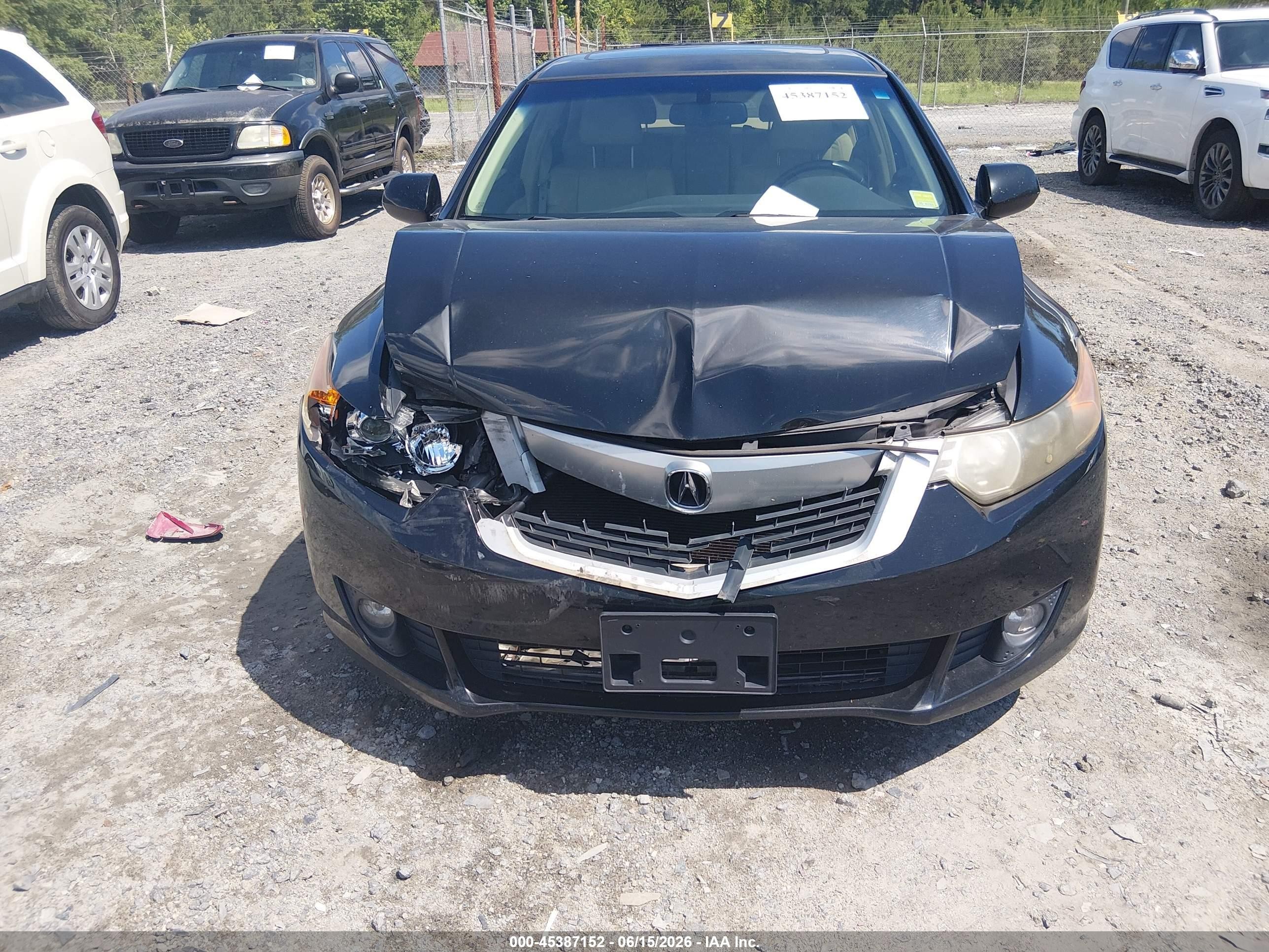 2010 Acura Tsx 2.4 Black vin: JH4CU2F63AC041231