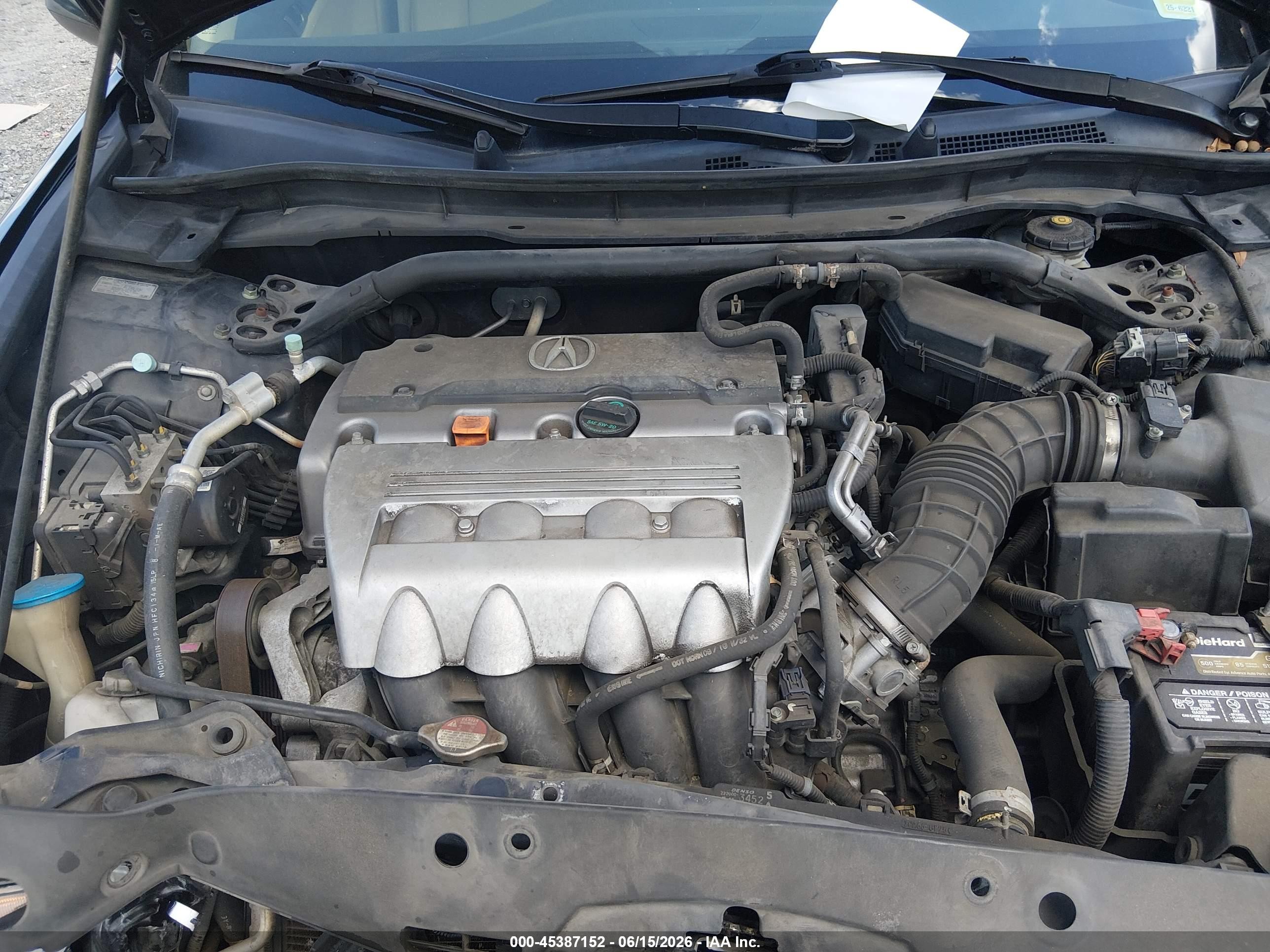 2010 Acura Tsx 2.4 Black vin: JH4CU2F63AC041231