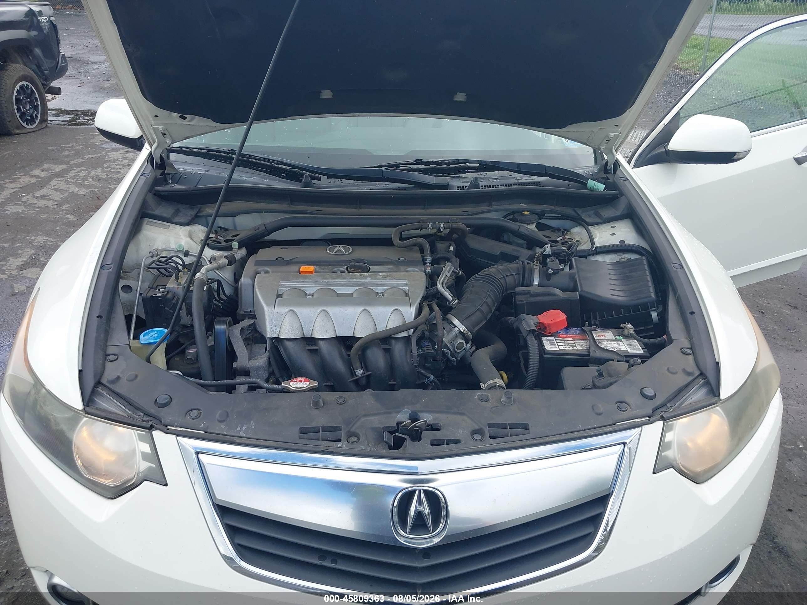2011 Acura Tsx 2.4 White vin: JH4CU2F63BC005430