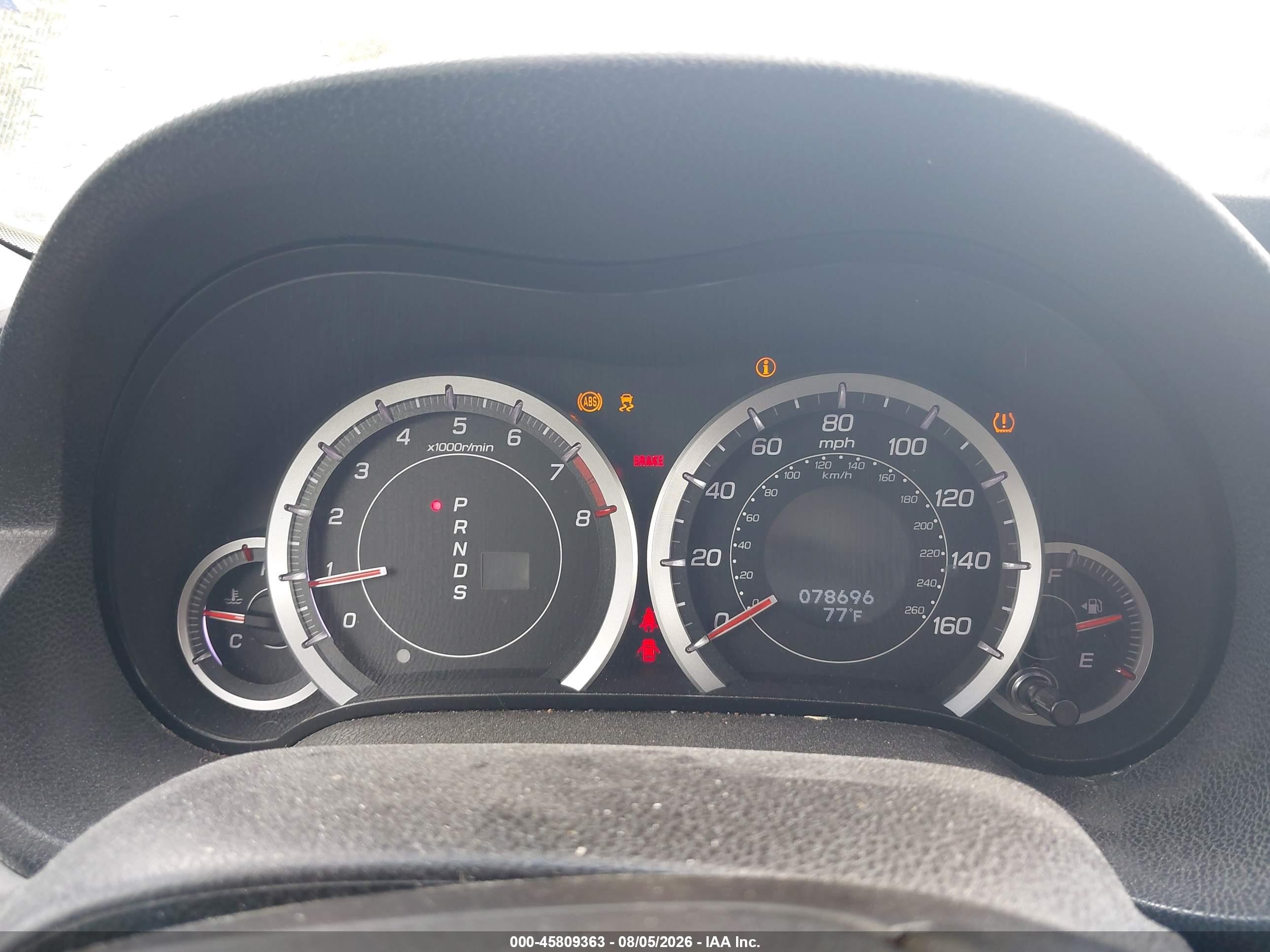 2011 Acura Tsx 2.4 White vin: JH4CU2F63BC005430