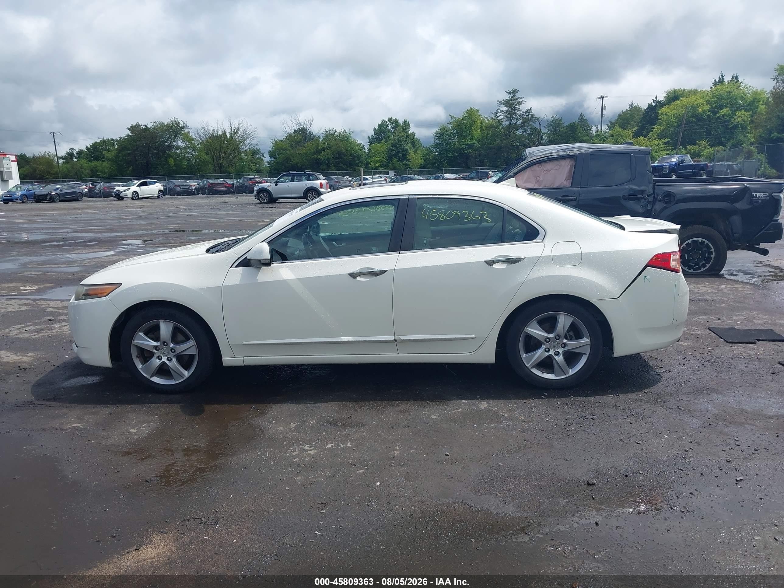 2011 Acura Tsx 2.4 White vin: JH4CU2F63BC005430
