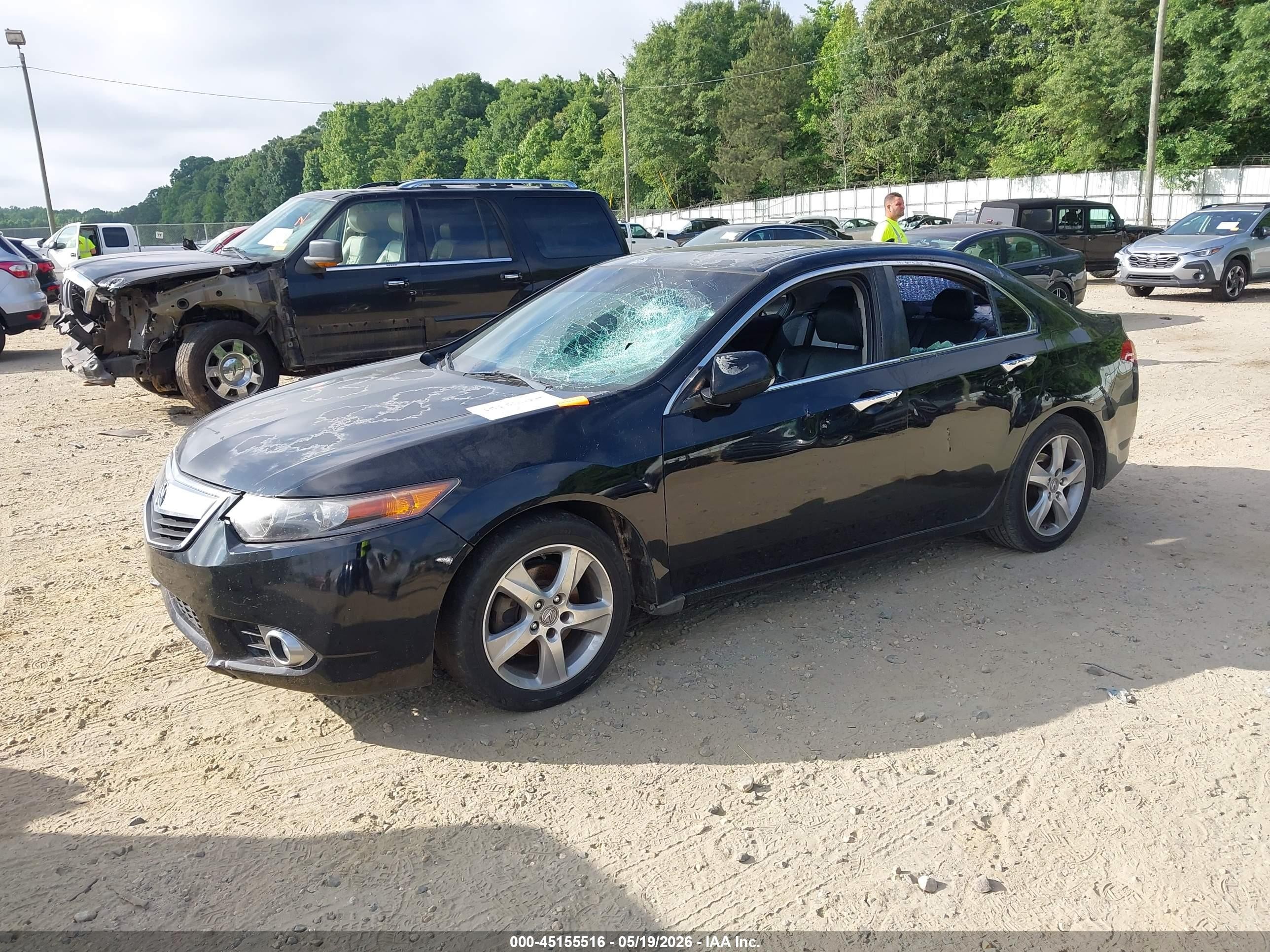 2011 Acura Tsx 2.4 Черный vin: JH4CU2F63BC006190