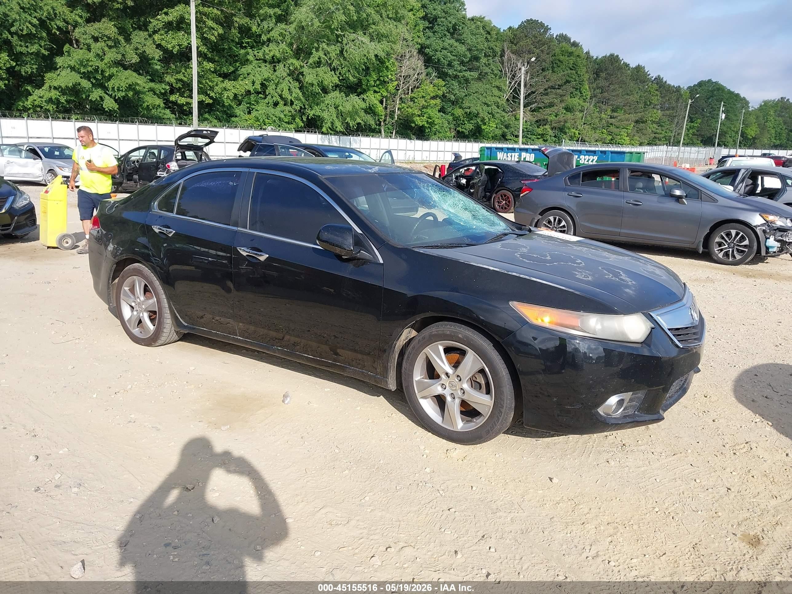 2011 Acura Tsx 2.4 Black vin: JH4CU2F63BC006190