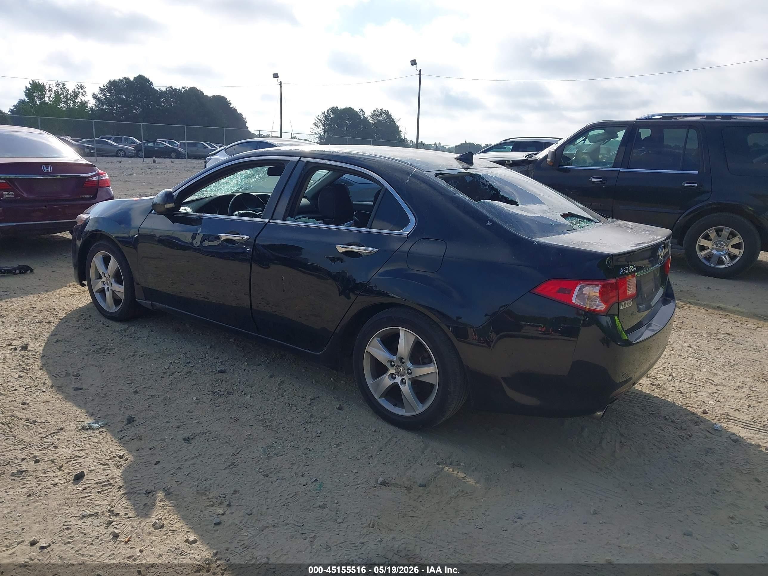 2011 Acura Tsx 2.4 Черный vin: JH4CU2F63BC006190