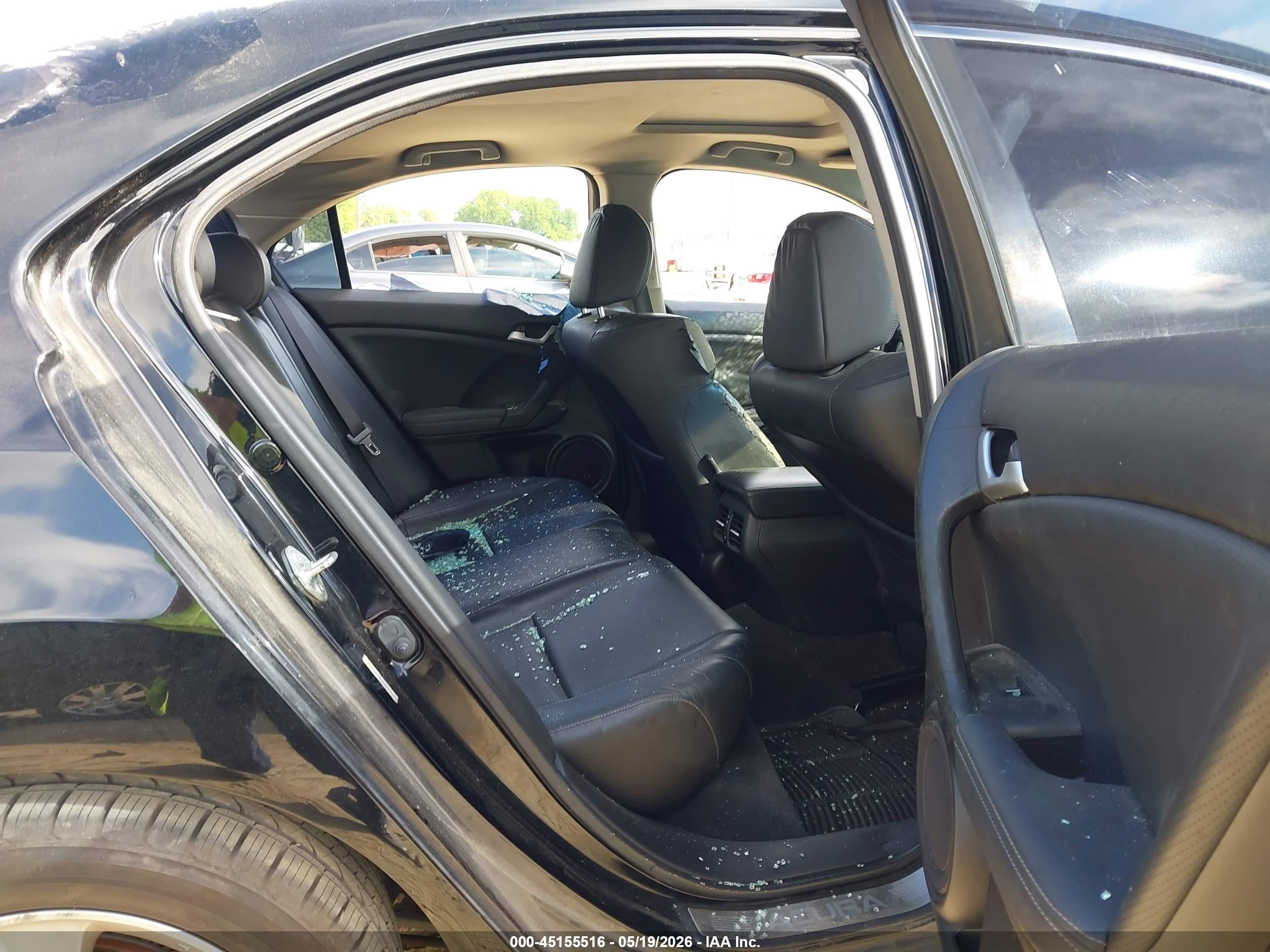 2011 Acura Tsx 2.4 Черный vin: JH4CU2F63BC006190