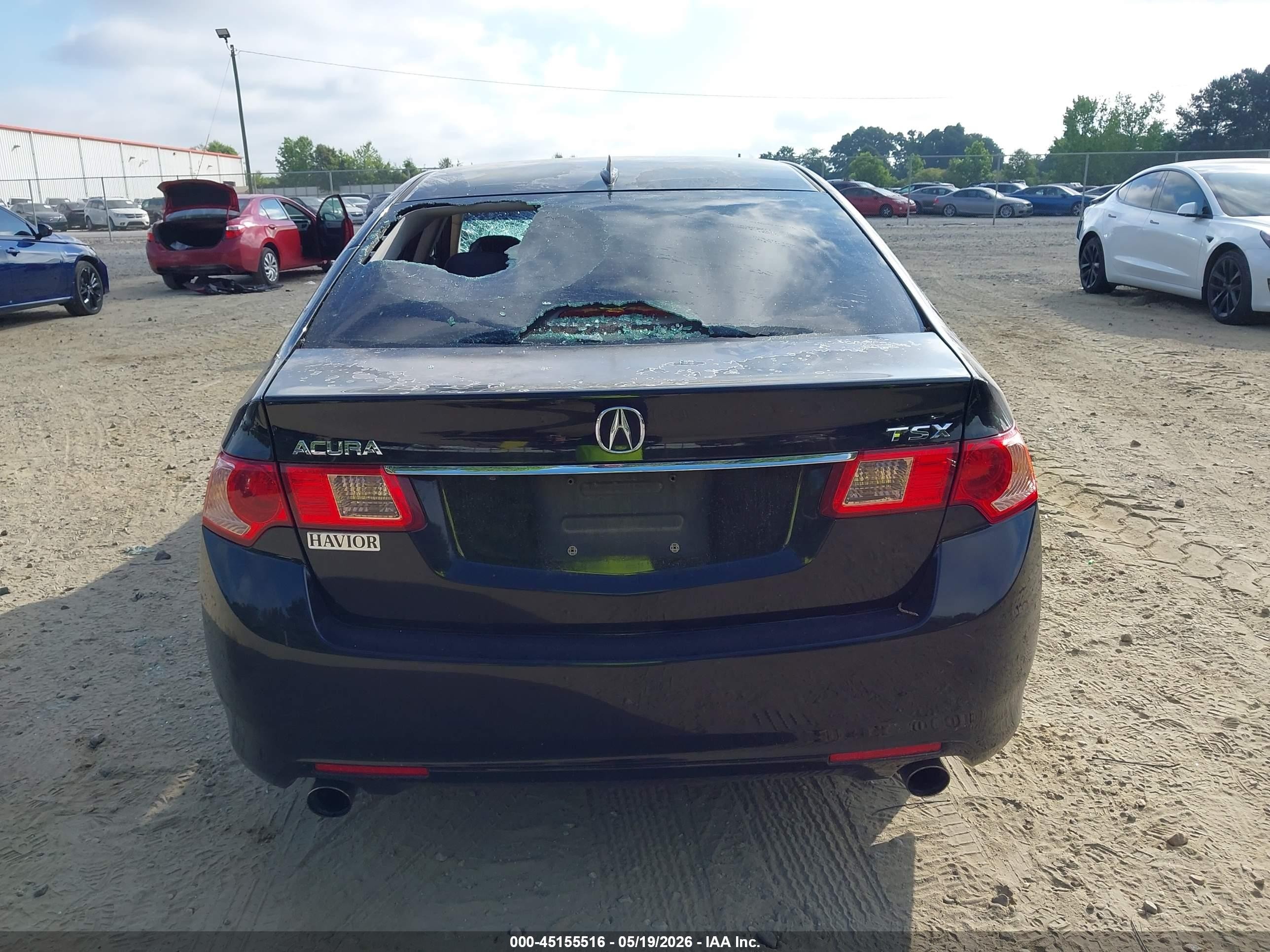 2011 Acura Tsx 2.4 Черный vin: JH4CU2F63BC006190