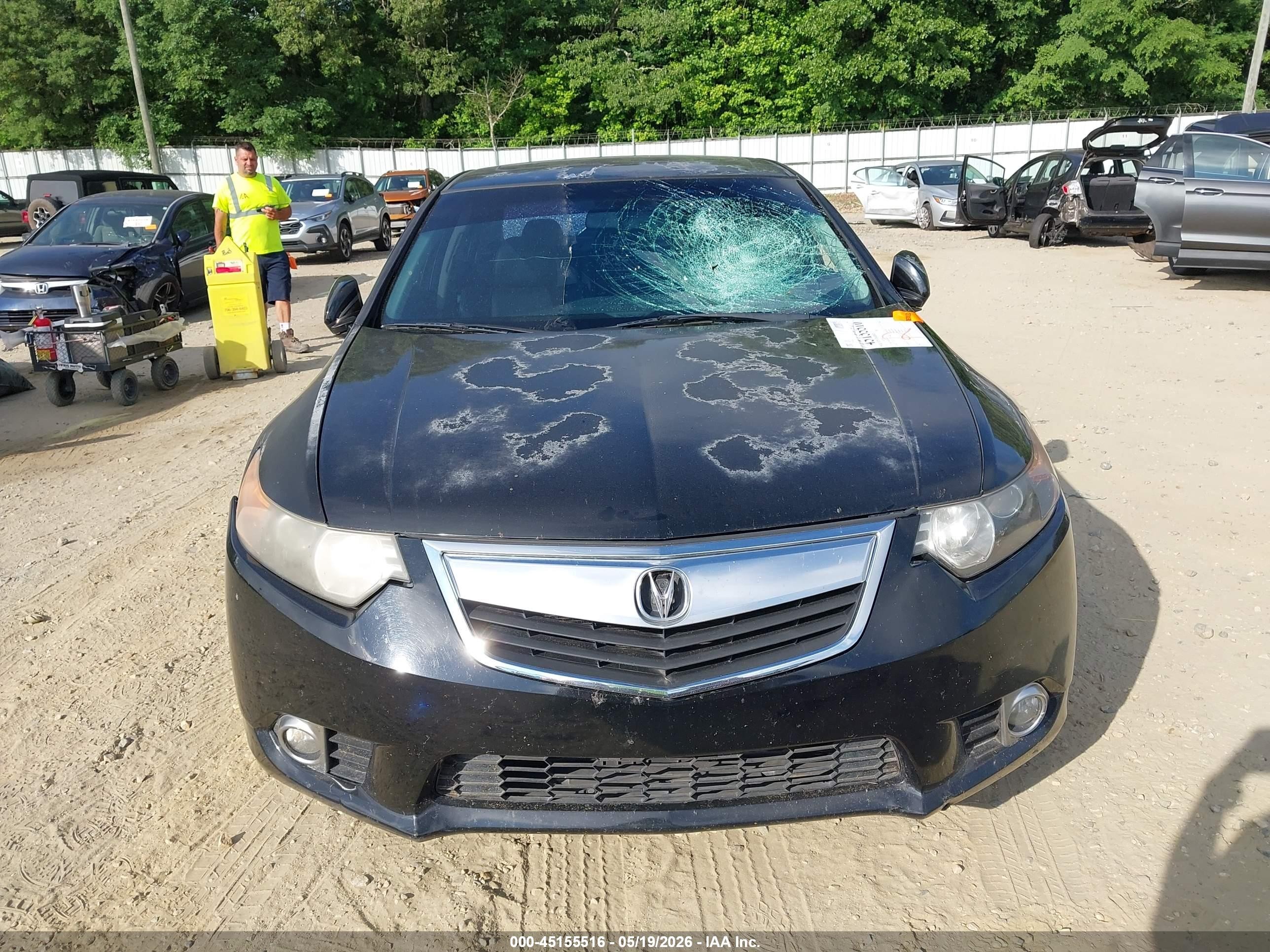 2011 Acura Tsx 2.4 Черный vin: JH4CU2F63BC006190