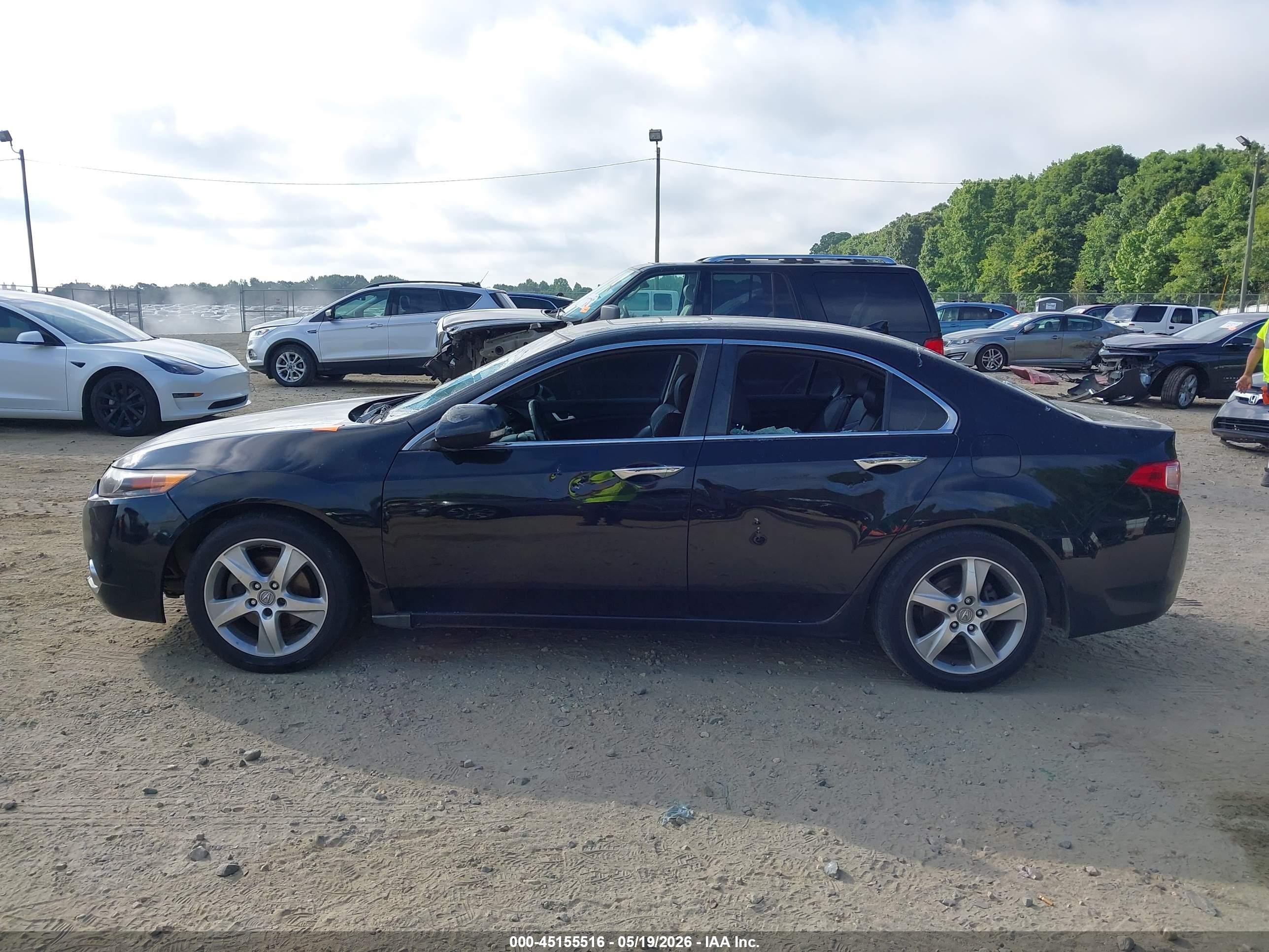 2011 Acura Tsx 2.4 Черный vin: JH4CU2F63BC006190