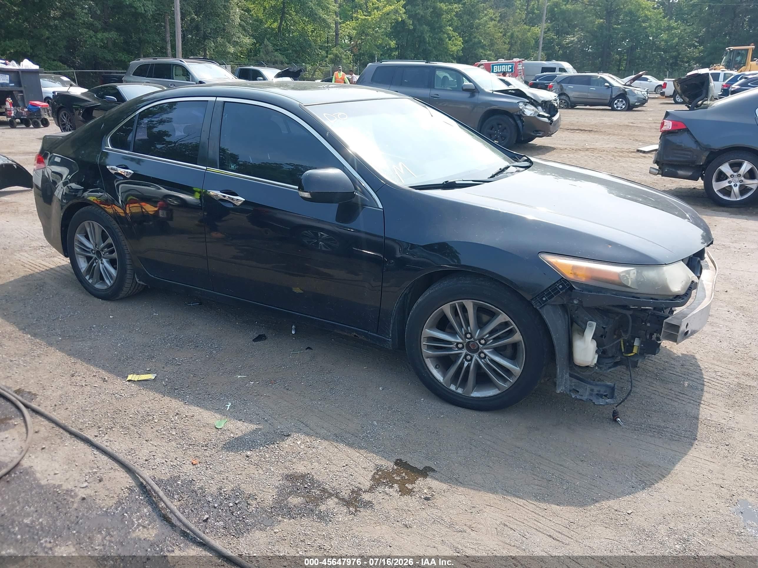 2011 Acura Tsx 2.4 Black vin: JH4CU2F63BC013298