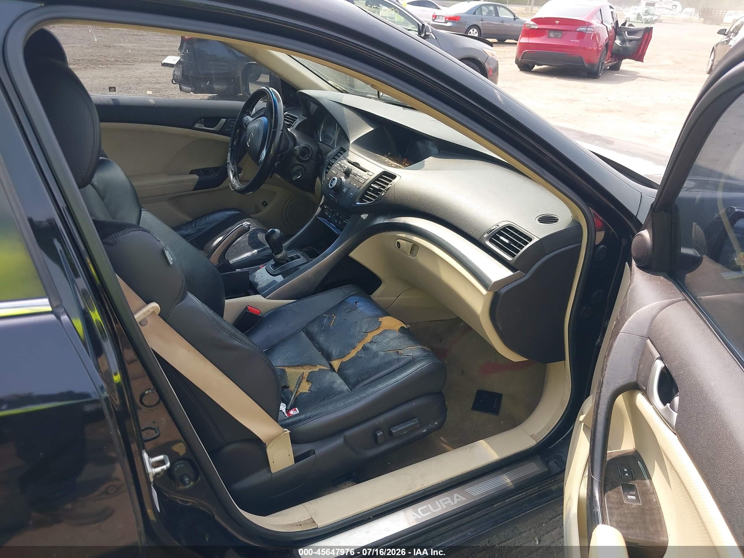 2011 Acura Tsx 2.4 Black vin: JH4CU2F63BC013298