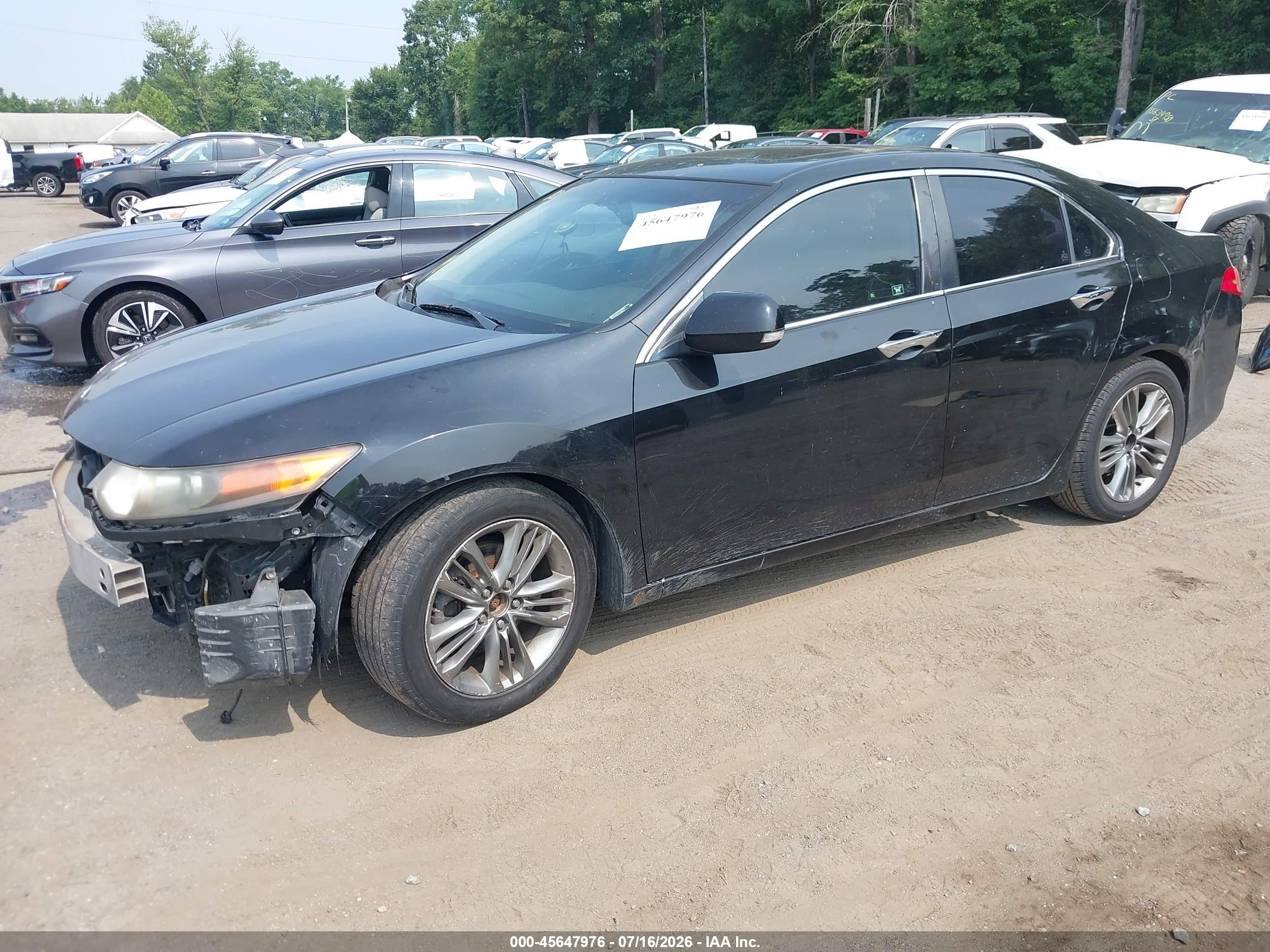 2011 Acura Tsx 2.4 Black vin: JH4CU2F63BC013298