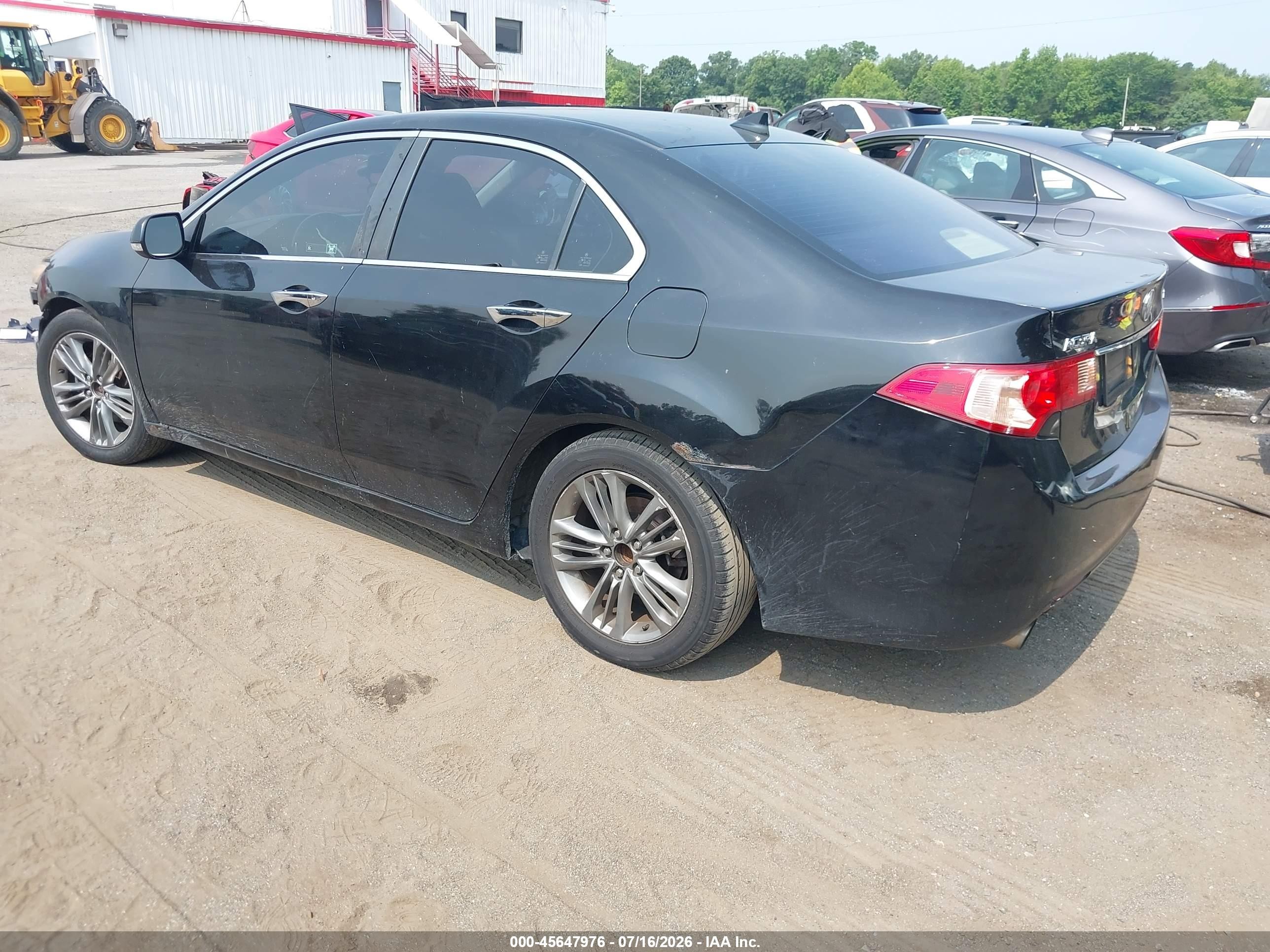 2011 Acura Tsx 2.4 Black vin: JH4CU2F63BC013298