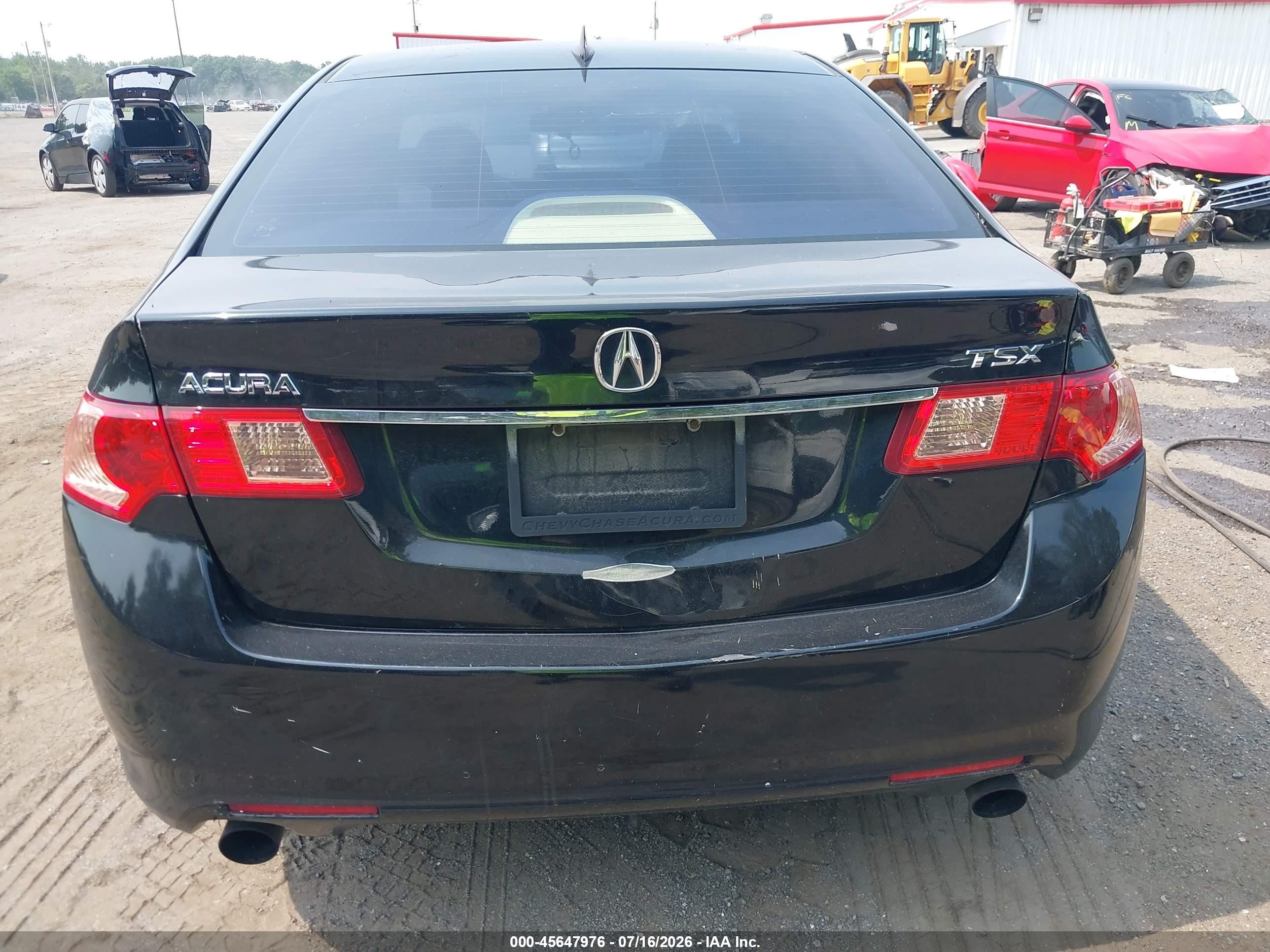 2011 Acura Tsx 2.4 Black vin: JH4CU2F63BC013298