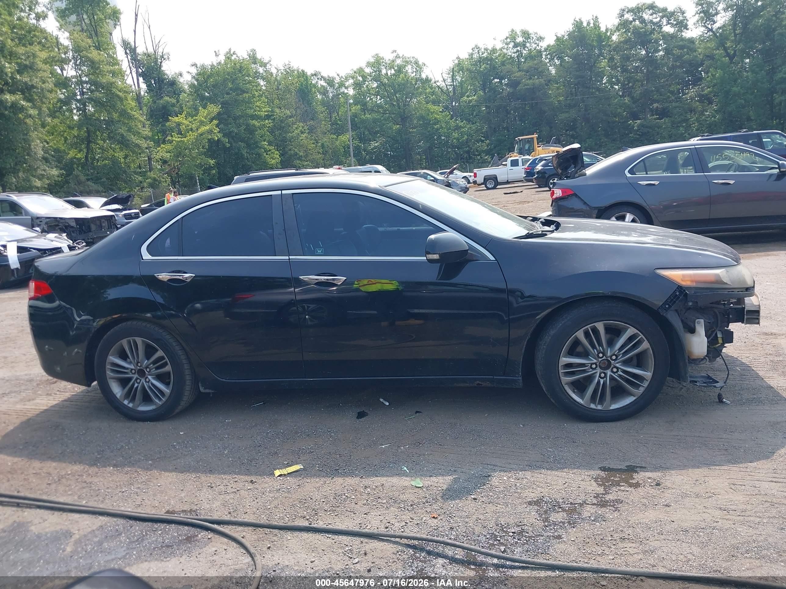 2011 Acura Tsx 2.4 Black vin: JH4CU2F63BC013298