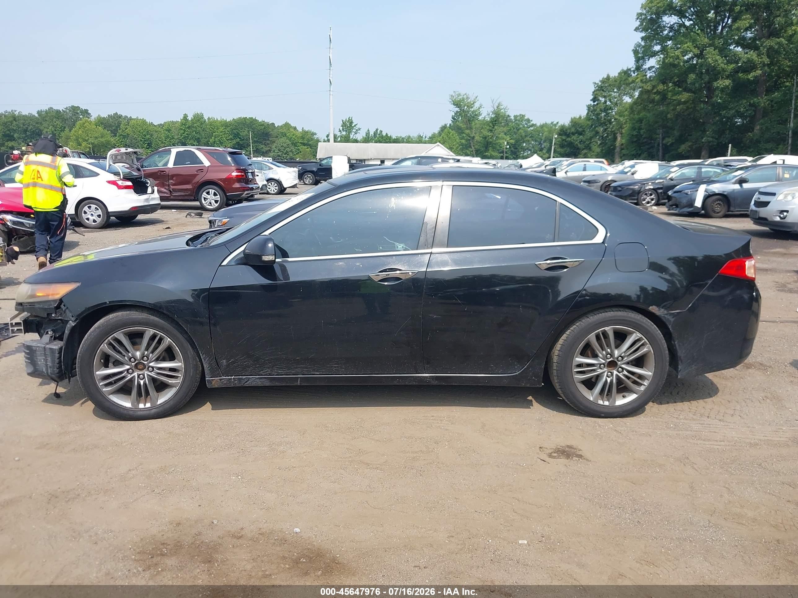 2011 Acura Tsx 2.4 Black vin: JH4CU2F63BC013298