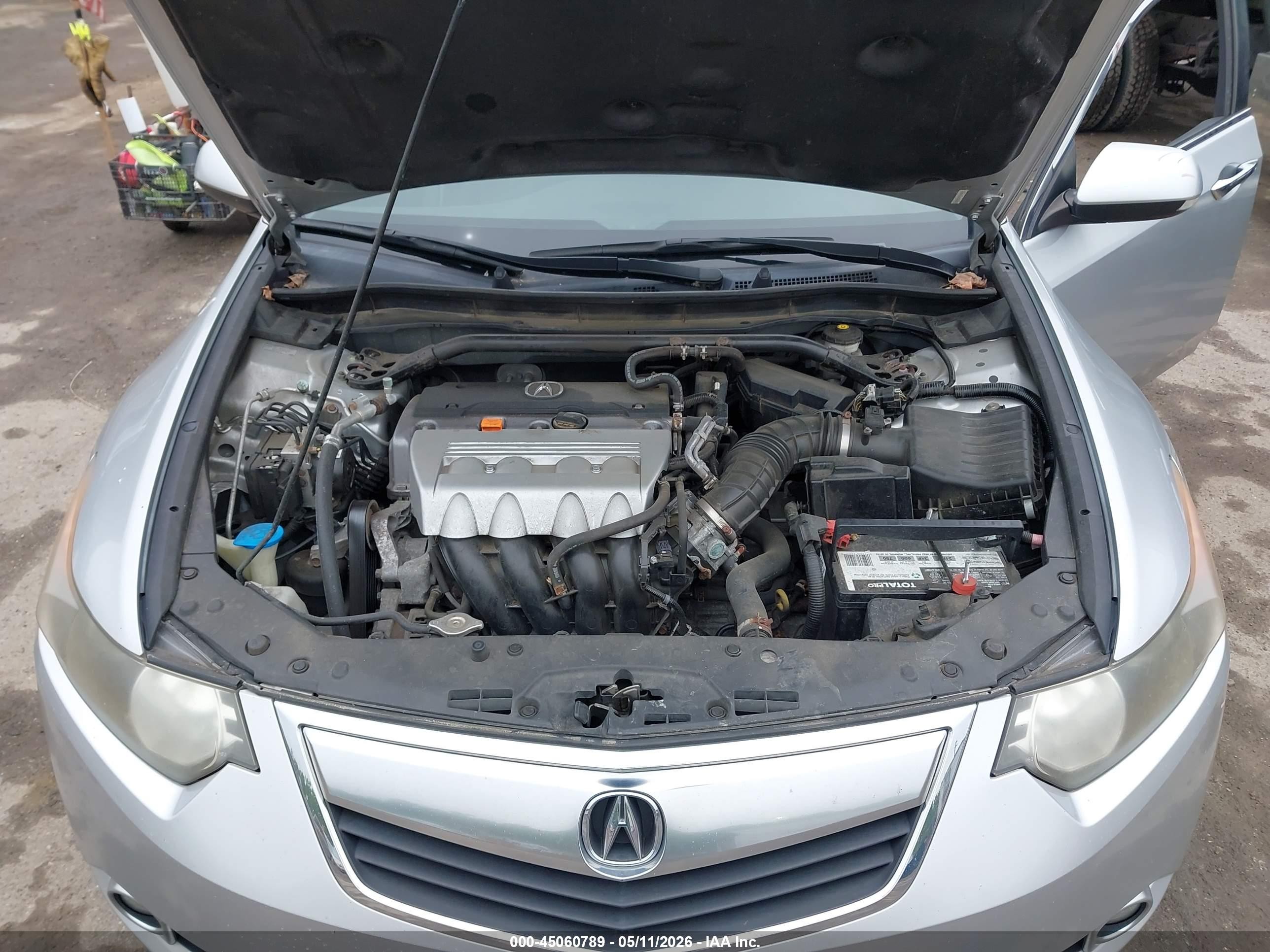 2011 Acura Tsx 2.4 Silver vin: JH4CU2F63BC018601