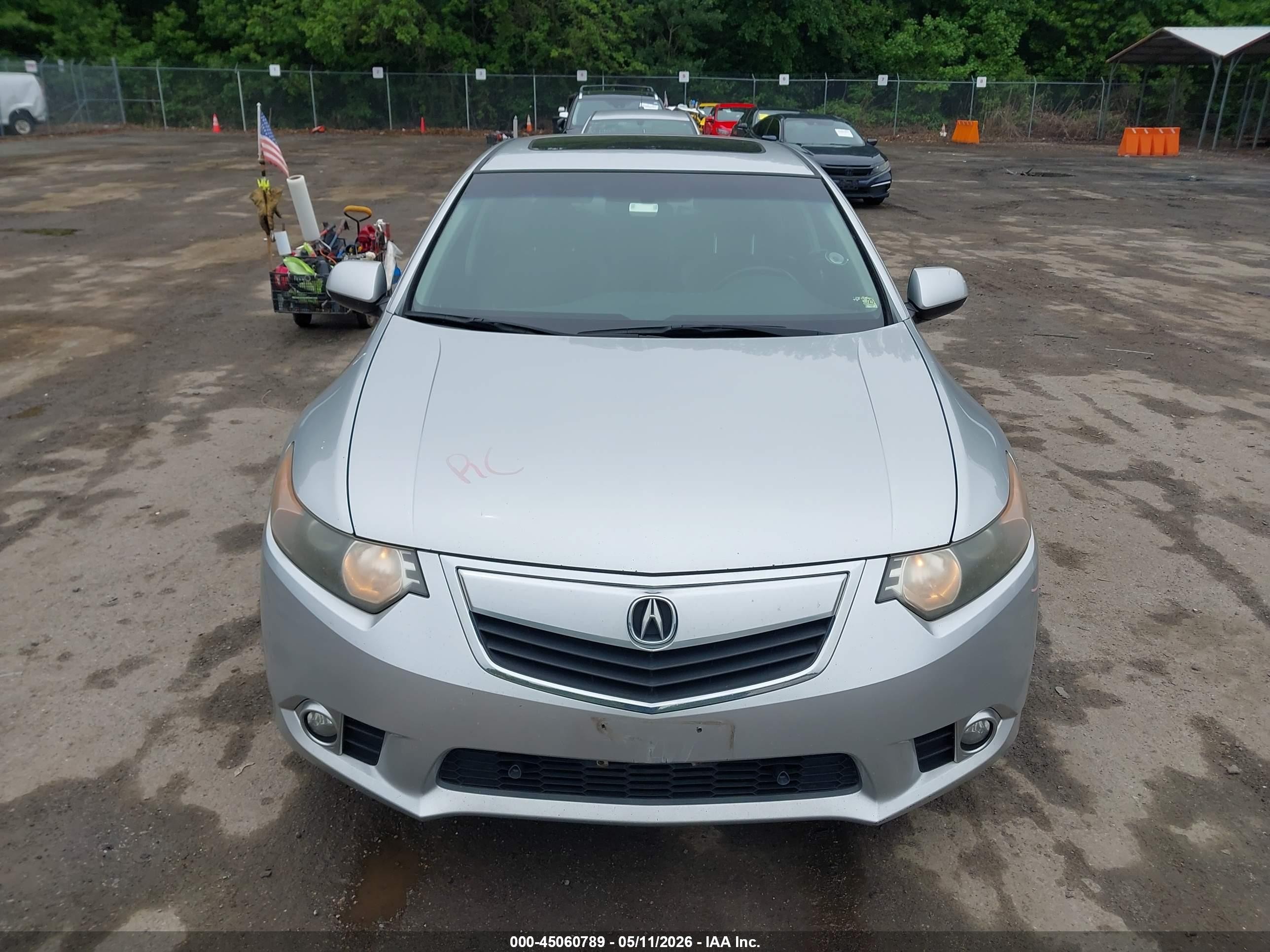 2011 Acura Tsx 2.4 Silver vin: JH4CU2F63BC018601