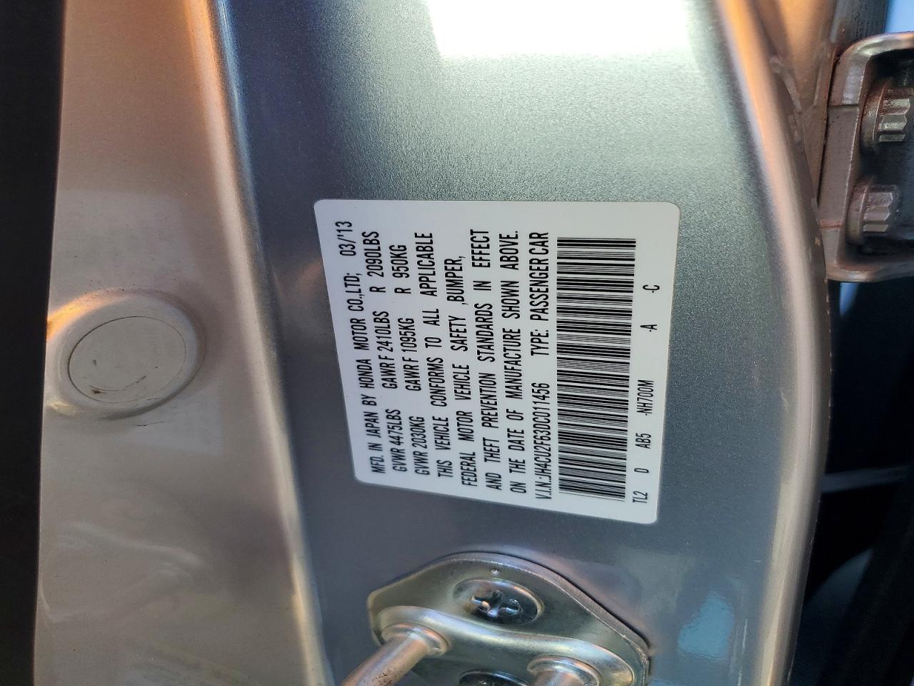 2013 Acura Tsx Tech Silver vin: JH4CU2F63DC011456