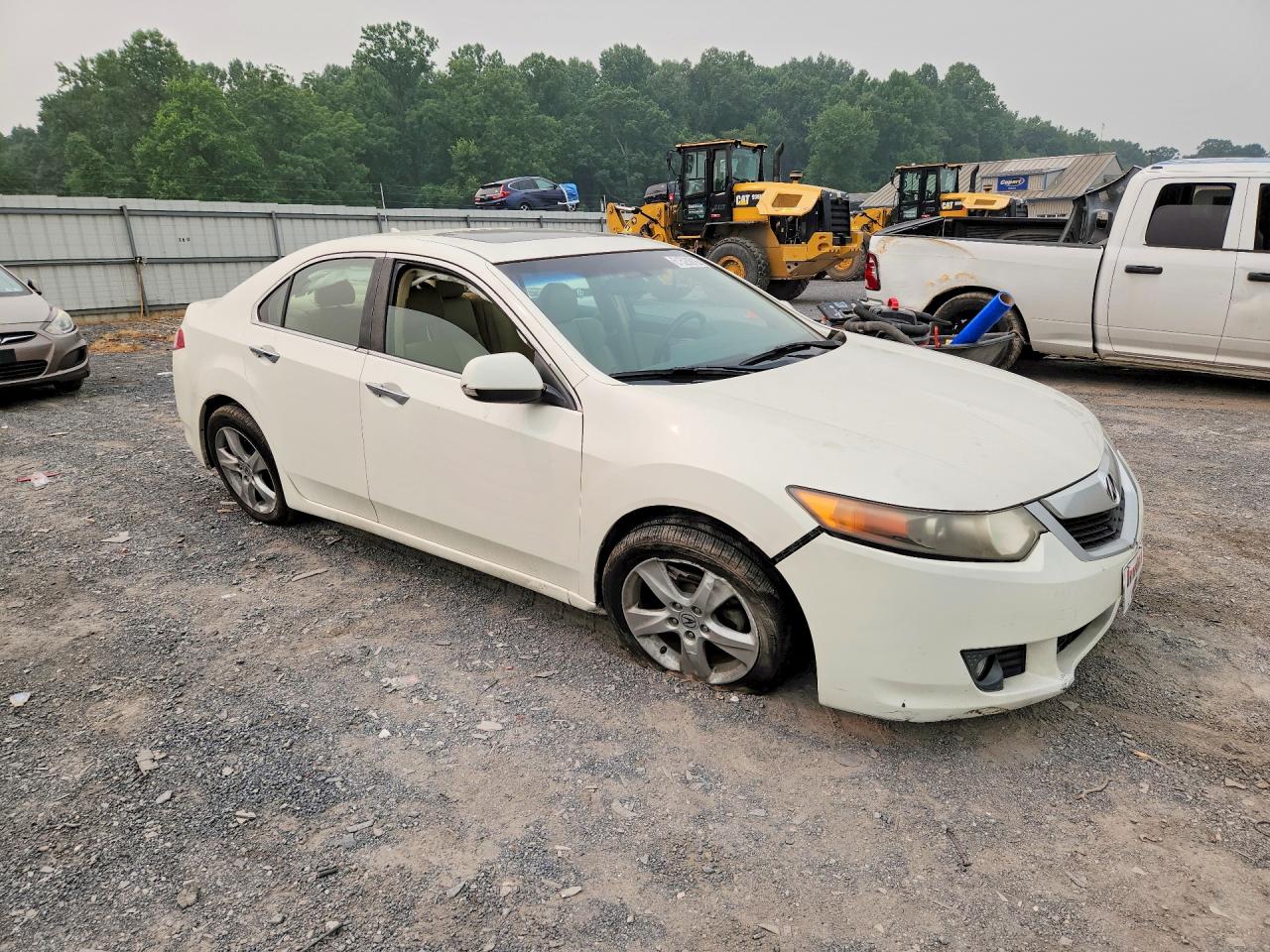 2010 Acura Tsx White vin: JH4CU2F64AC002163