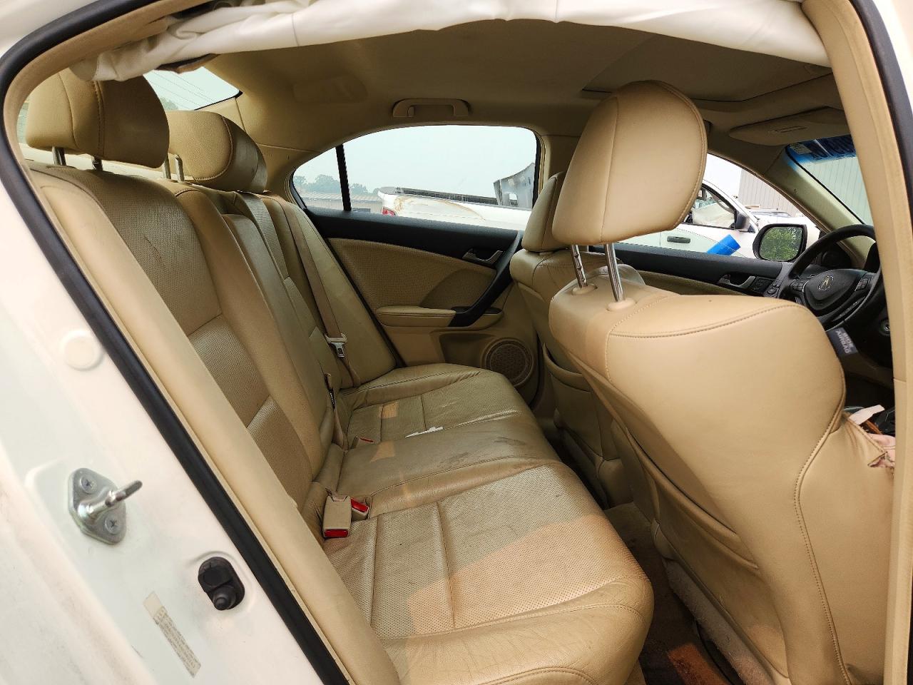 2010 Acura Tsx White vin: JH4CU2F64AC002163