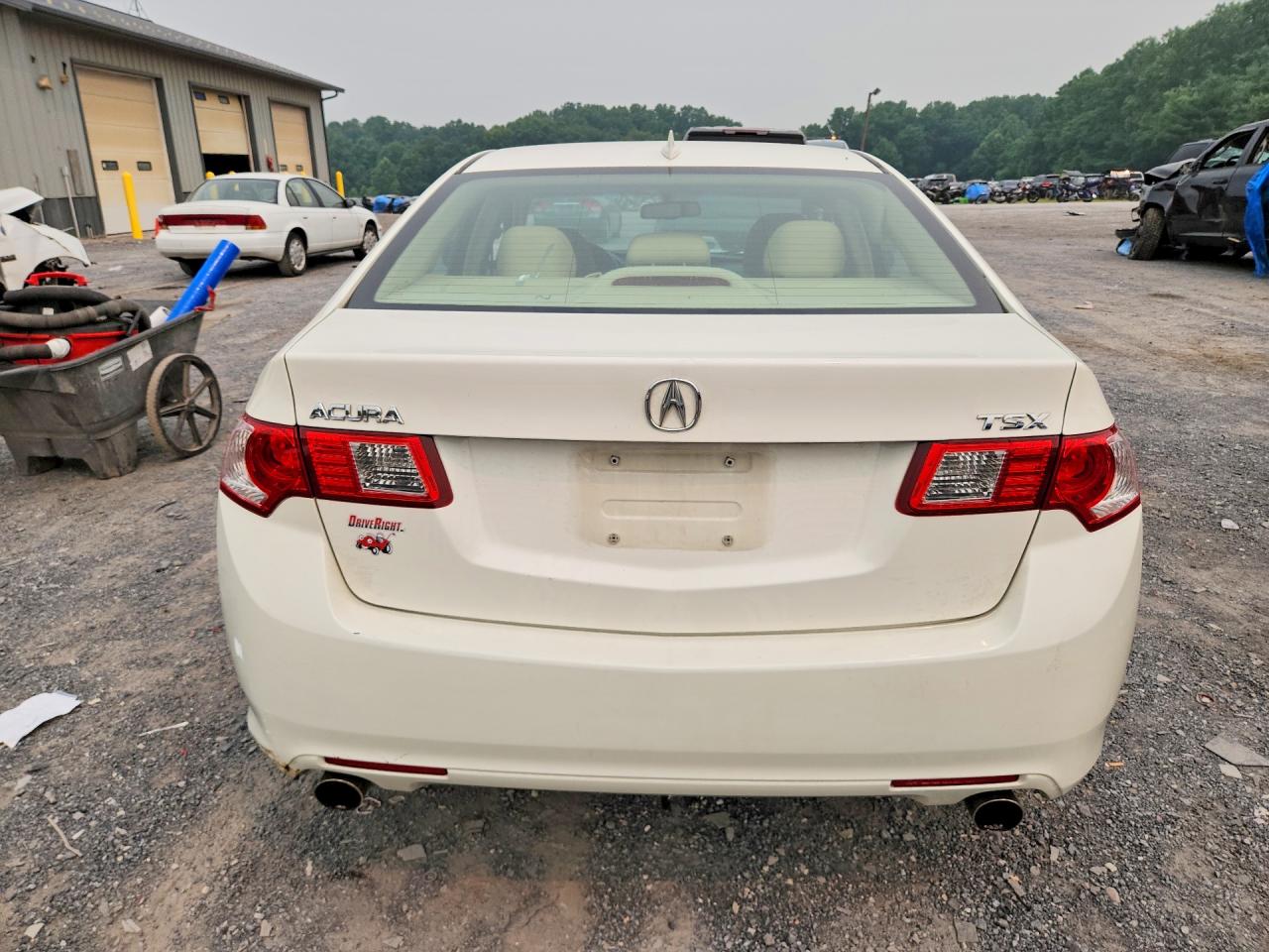 2010 Acura Tsx White vin: JH4CU2F64AC002163