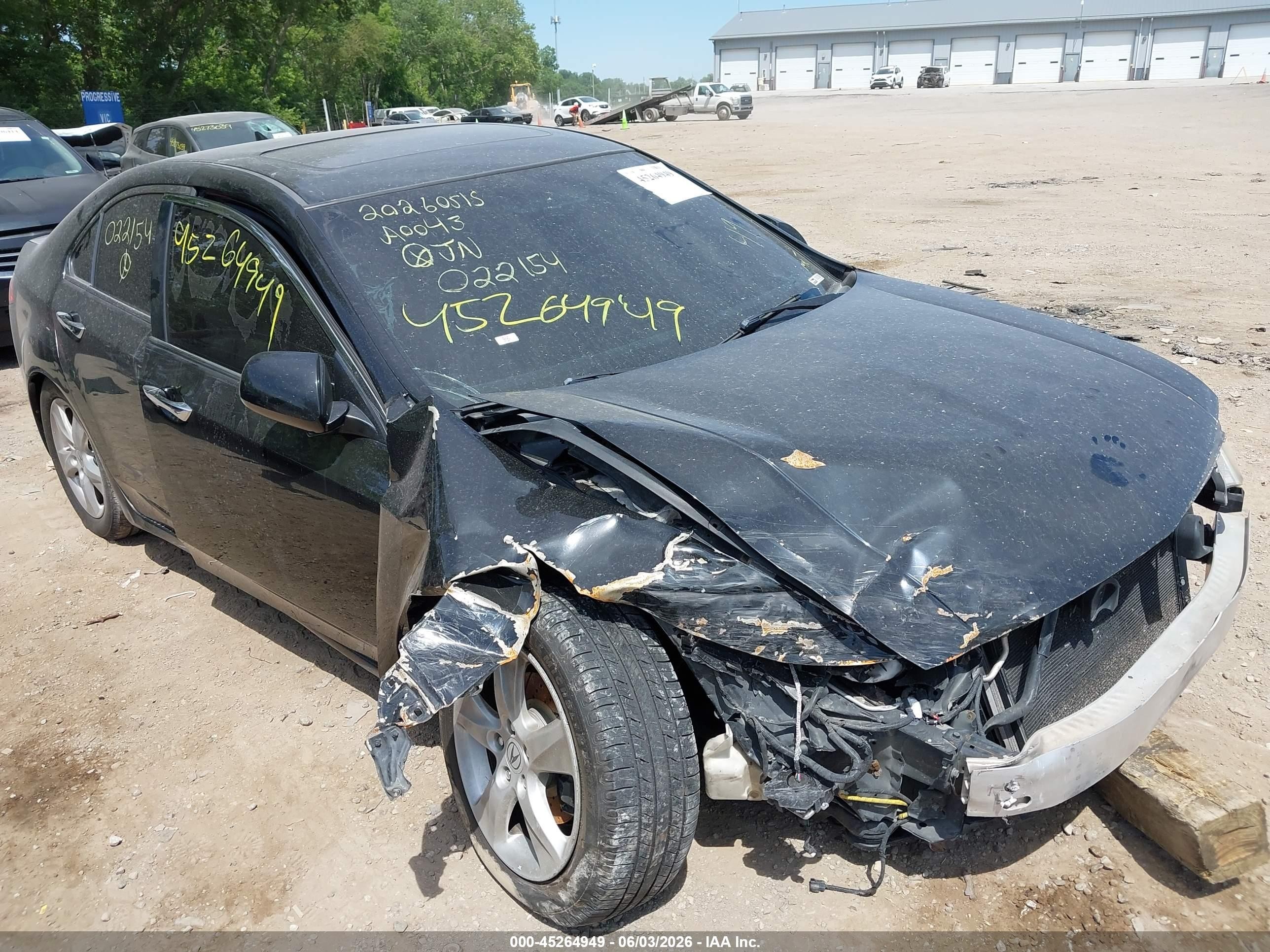 2010 Acura Tsx 2.4 Black vin: JH4CU2F64AC022154