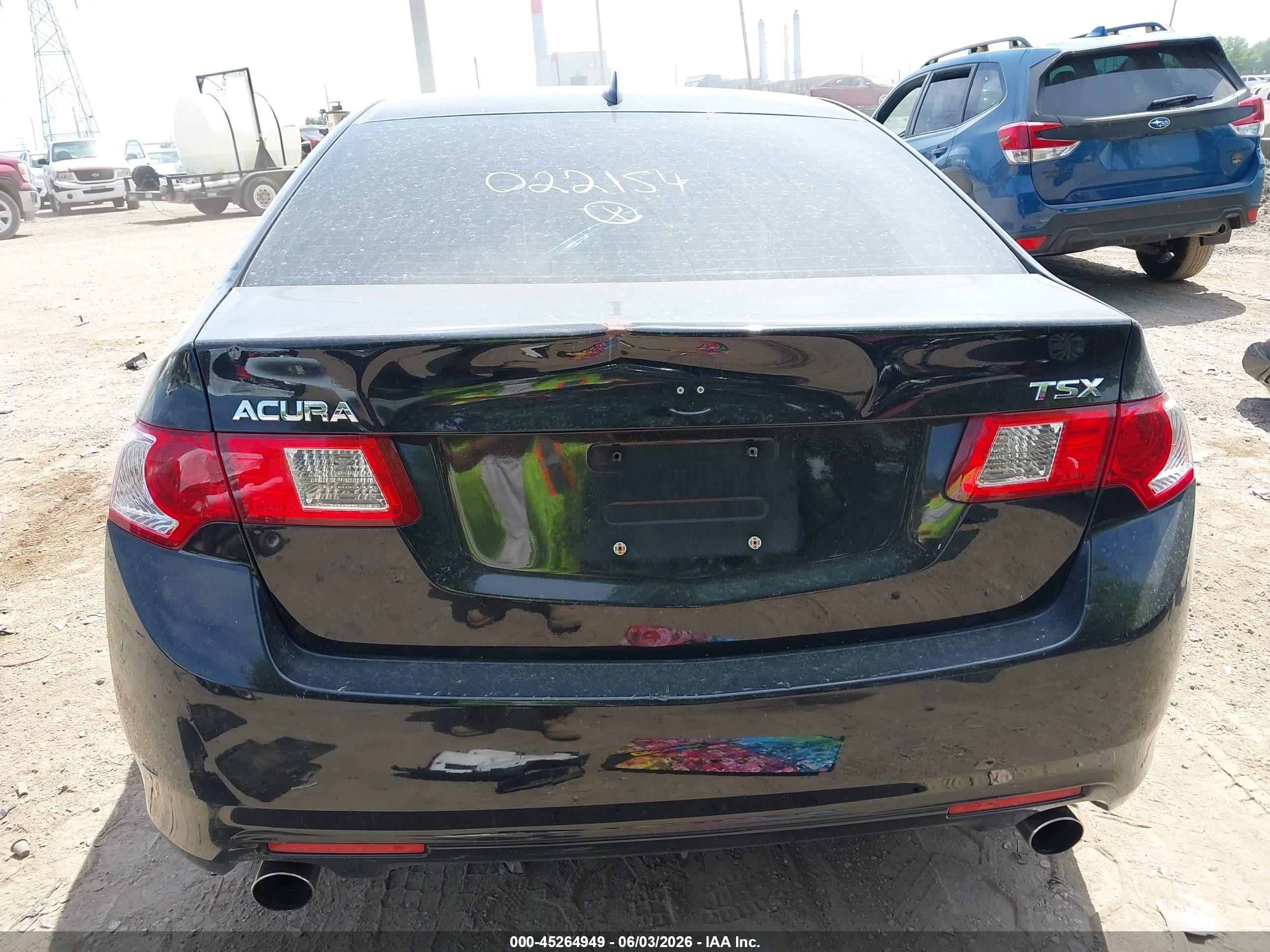 2010 Acura Tsx 2.4 Black vin: JH4CU2F64AC022154