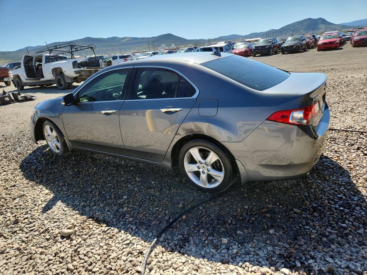 2010 Acura Tsx Gray vin: JH4CU2F64AC026527 Damage: Left Rear Door, Dent(S) W/ Paint Dmg, 2 To 3 Inches