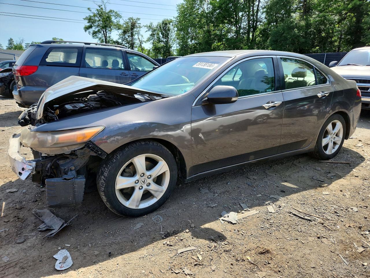 2010 Acura Tsx Gray vin: JH4CU2F64AC029301