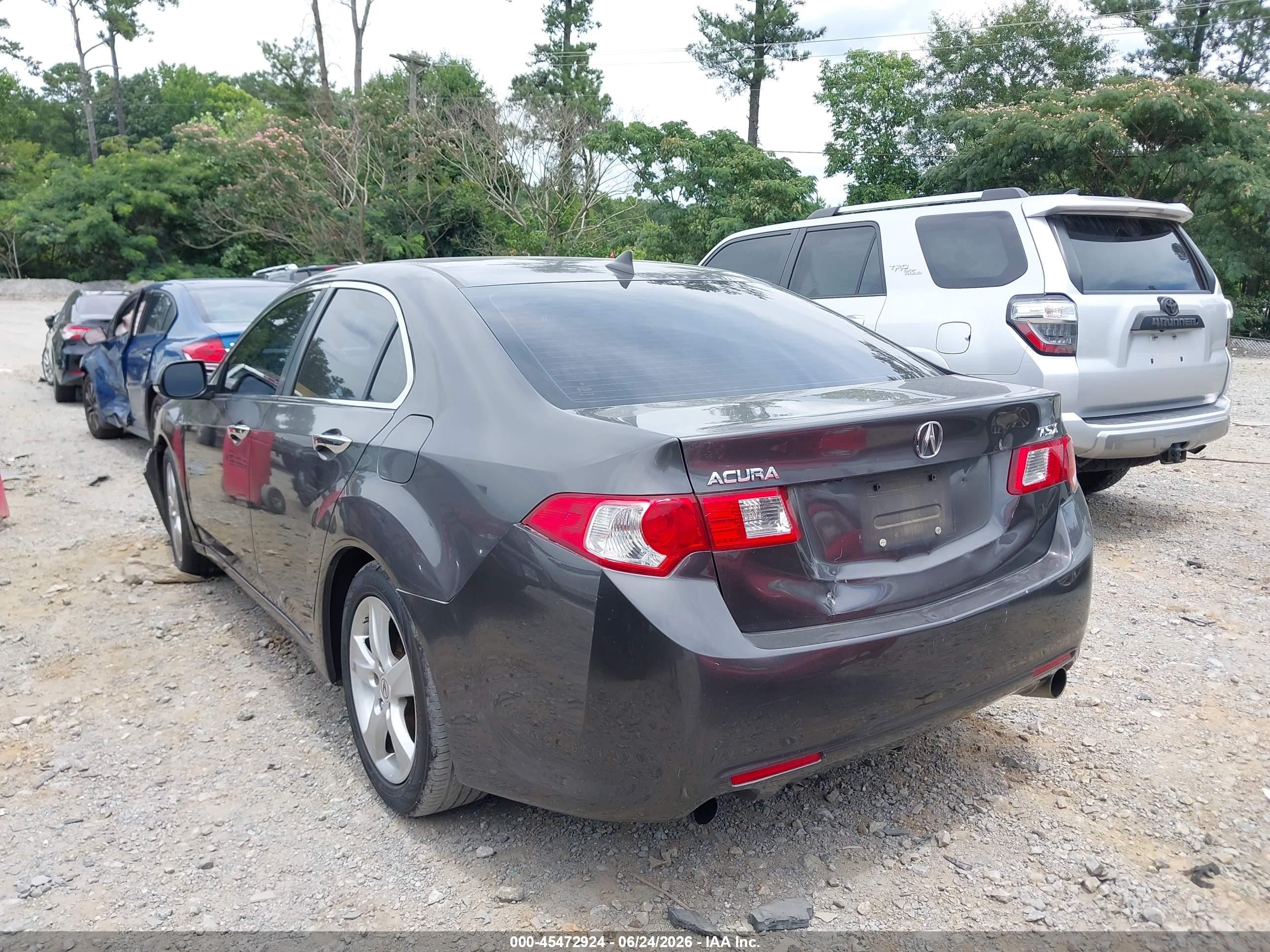 2010 Acura Tsx 2.4 Gray vin: JH4CU2F64AC030206