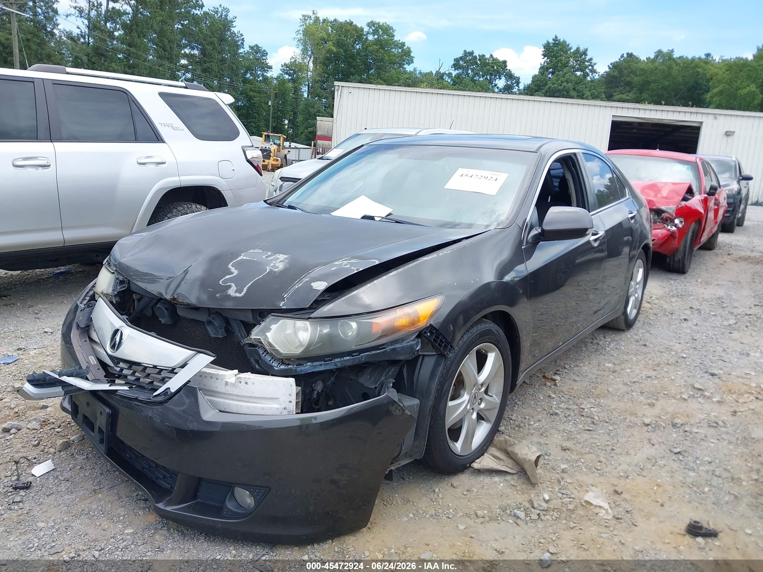 2010 Acura Tsx 2.4 Gray vin: JH4CU2F64AC030206