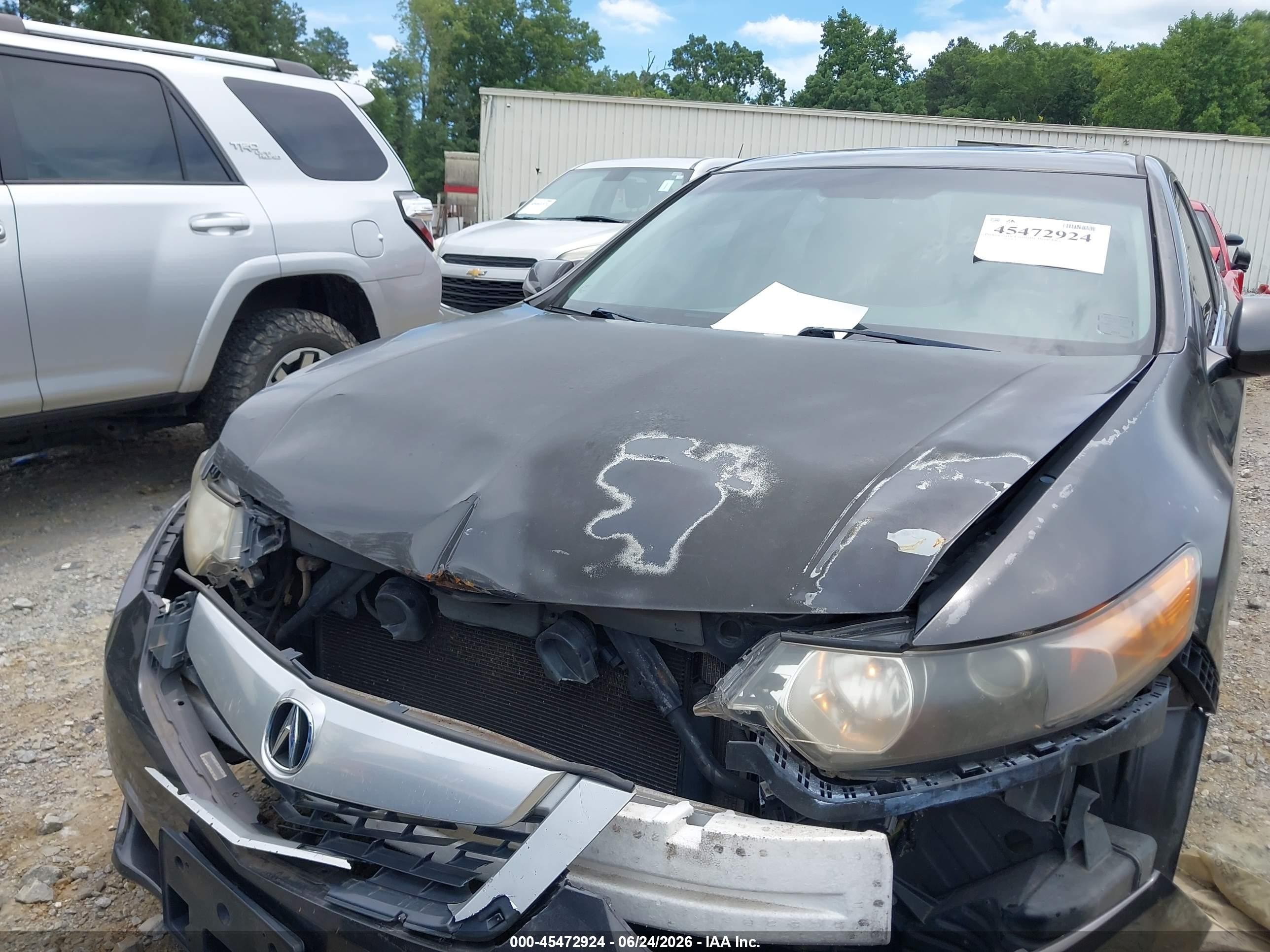 2010 Acura Tsx 2.4 Gray vin: JH4CU2F64AC030206