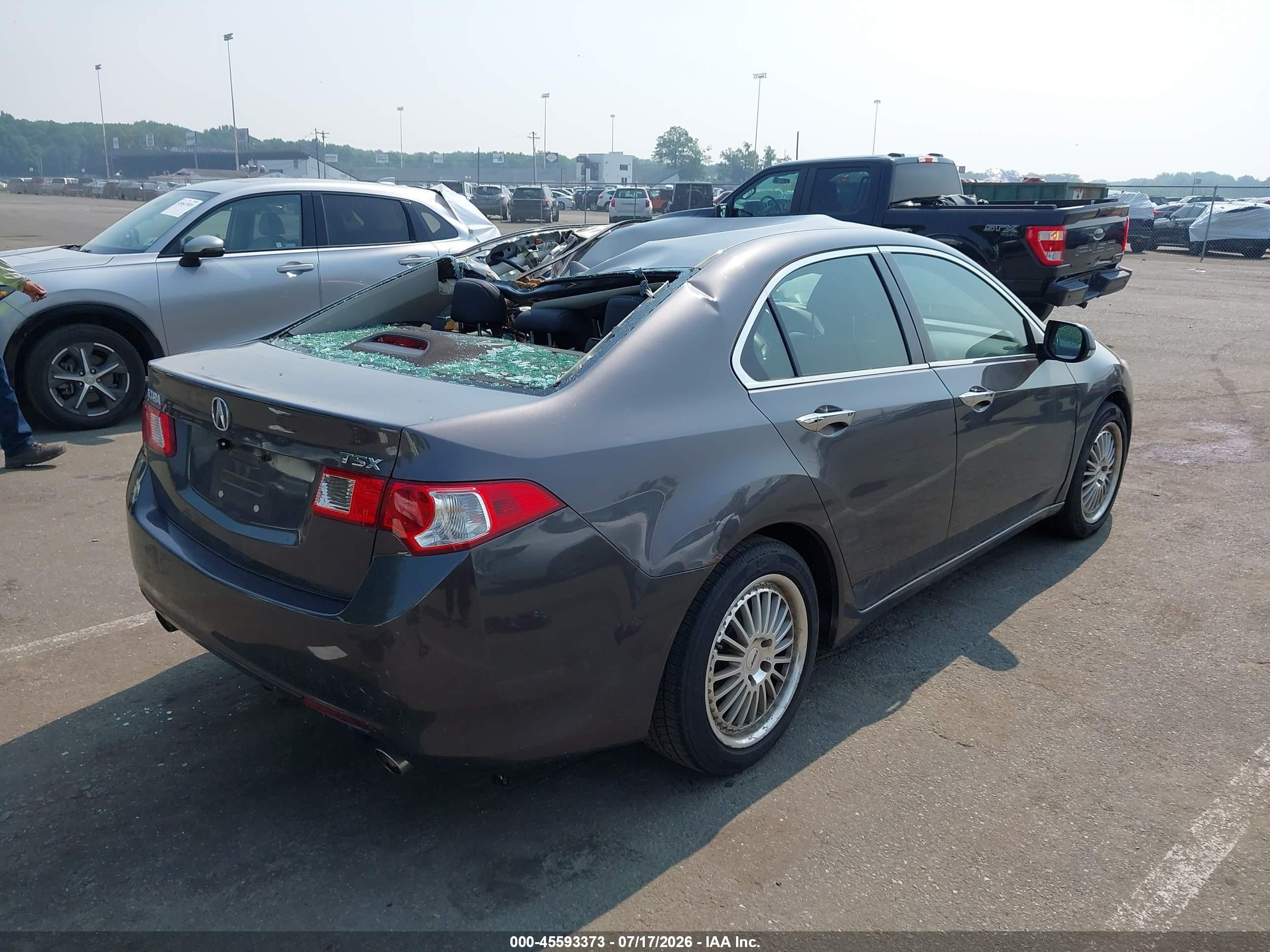 2010 Acura Tsx 2.4 Gray vin: JH4CU2F64AC038435