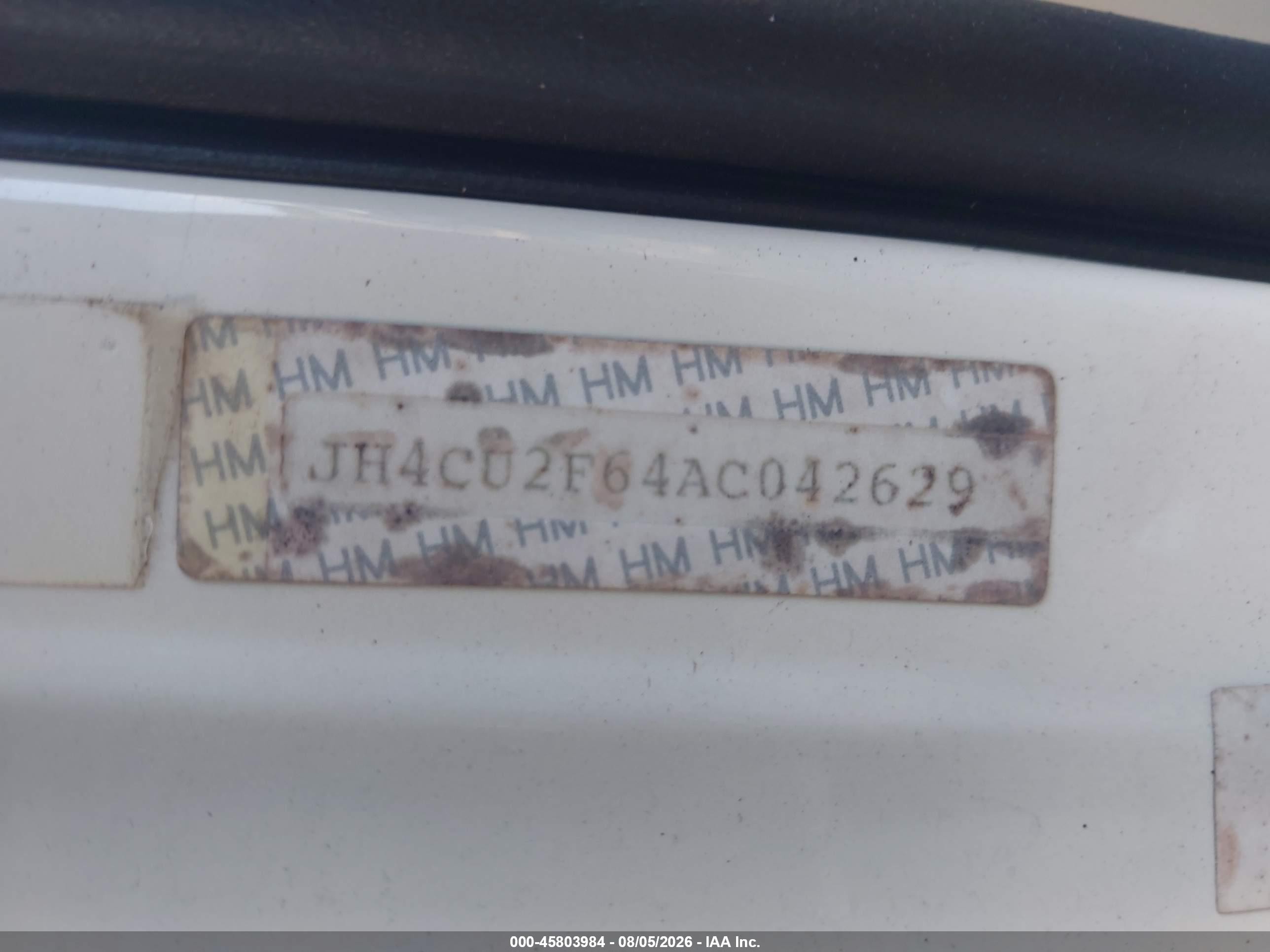 2010 Acura Tsx 2.4 White vin: JH4CU2F64AC042629