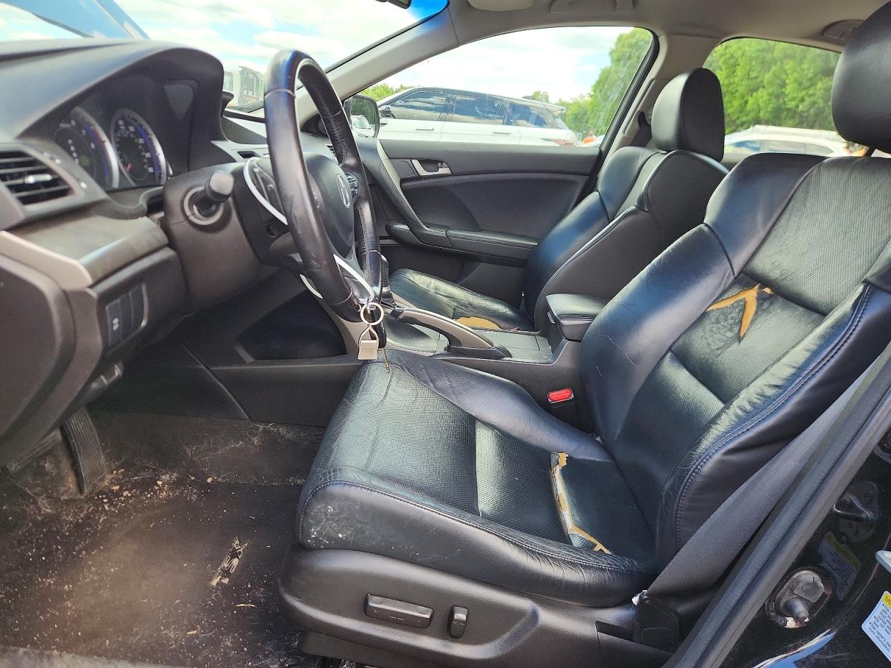2010 Acura Tsx Black vin: JH4CU2F64AC042677