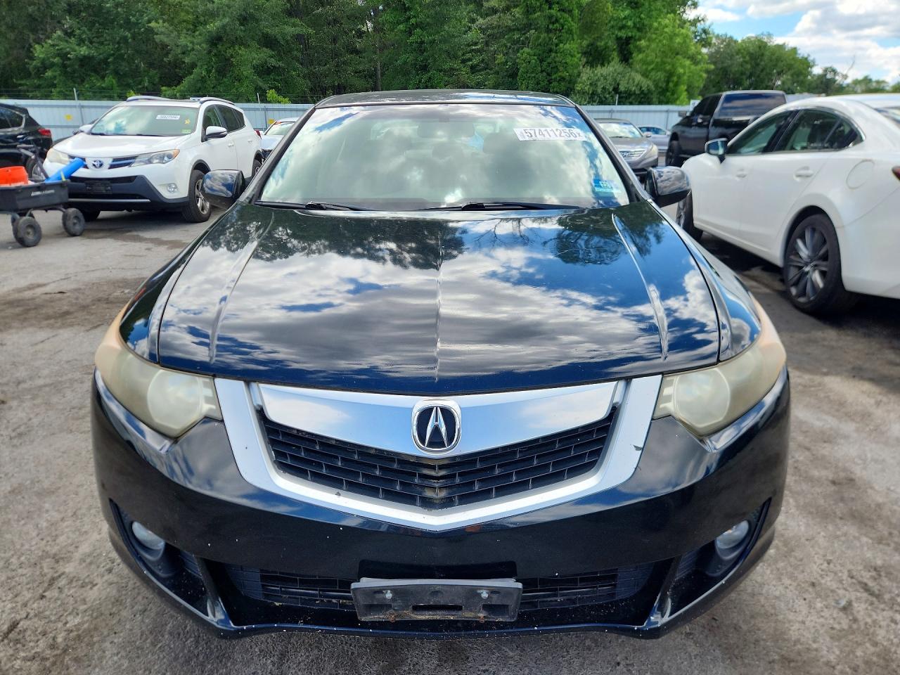 2010 Acura Tsx Black vin: JH4CU2F64AC042677