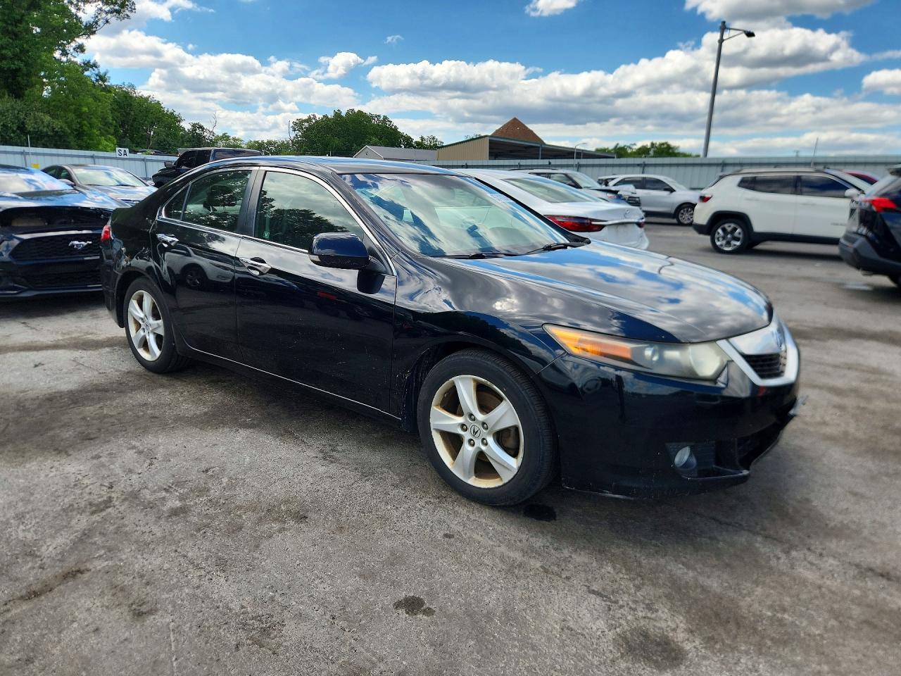 2010 Acura Tsx Black vin: JH4CU2F64AC042677