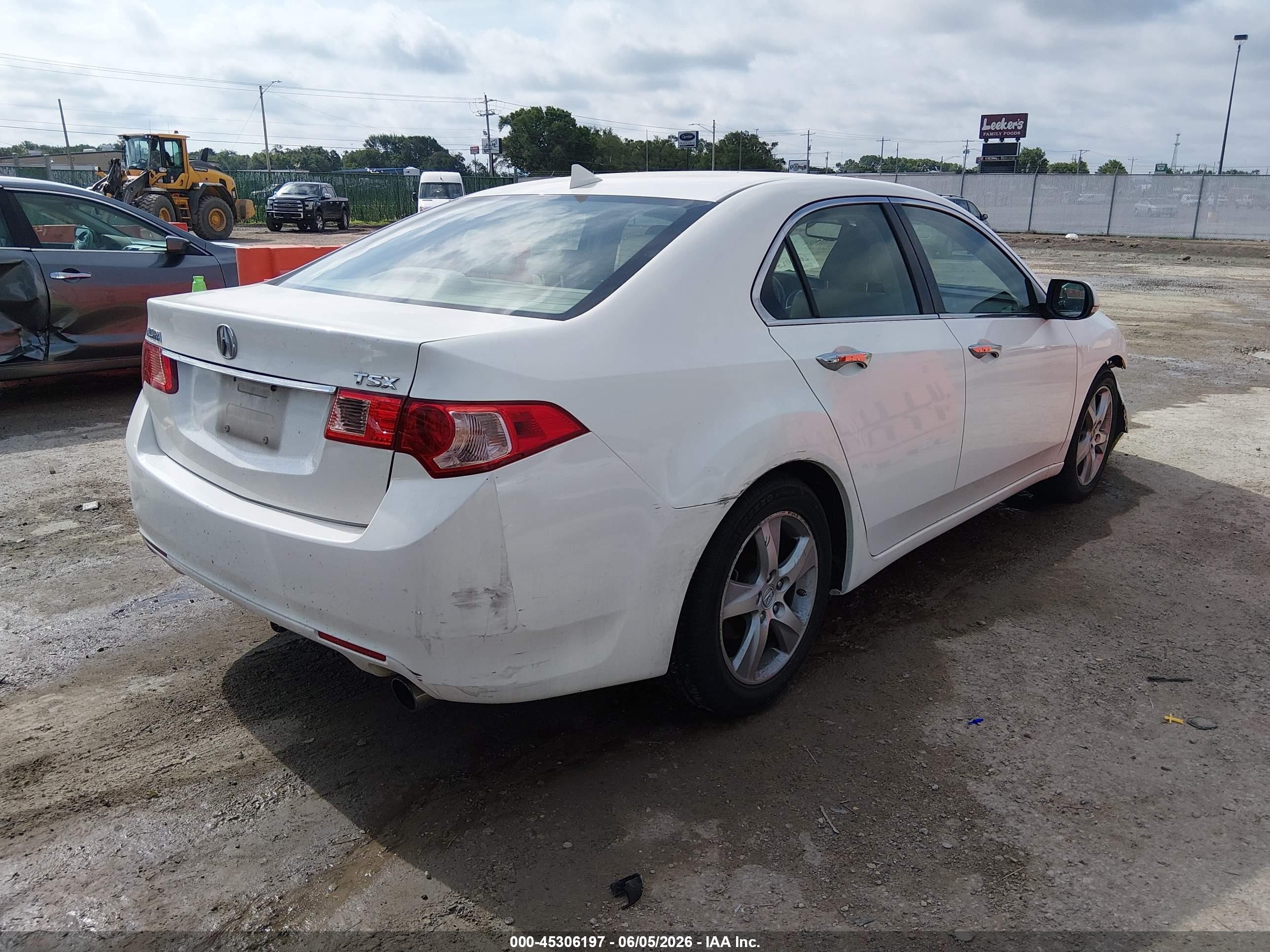 2011 Acura Tsx 2.4 Белый vin: JH4CU2F64BC000060