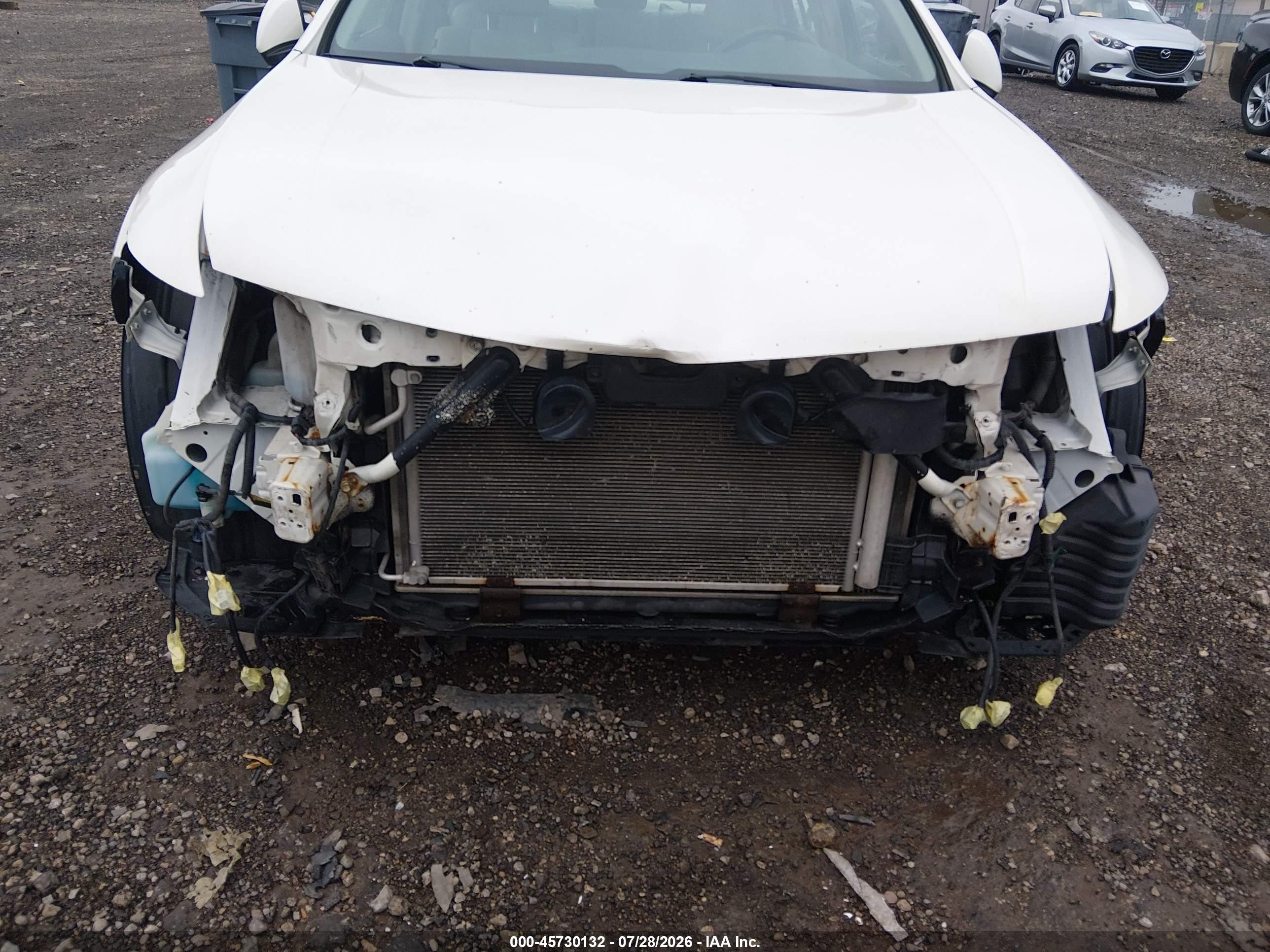 2011 Acura Tsx 2.4 White vin: JH4CU2F64BC012306